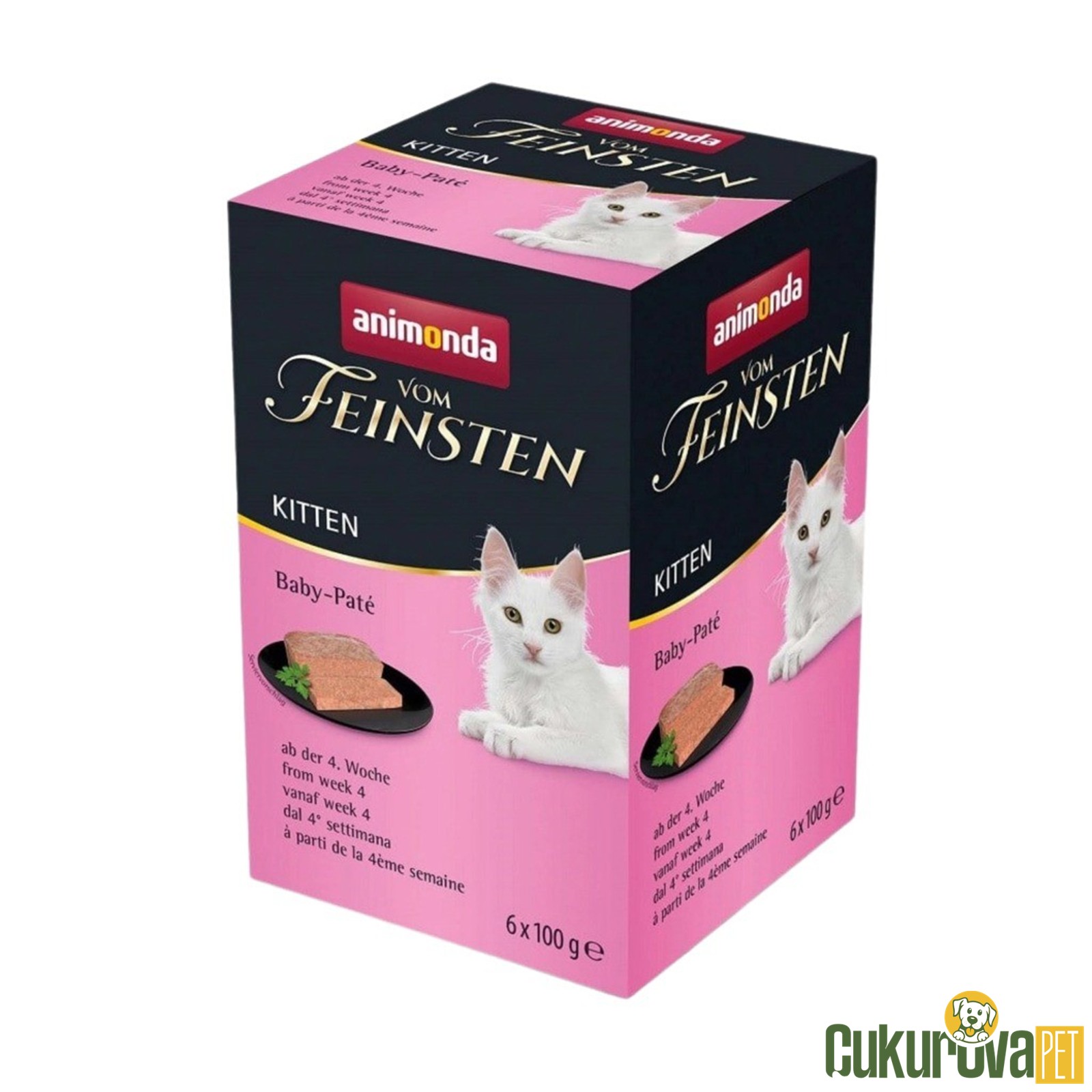Animonda Vom Feinsten Karışık Etli Pate Yavru Kedi Yaş Maması 6 x 100 Gr