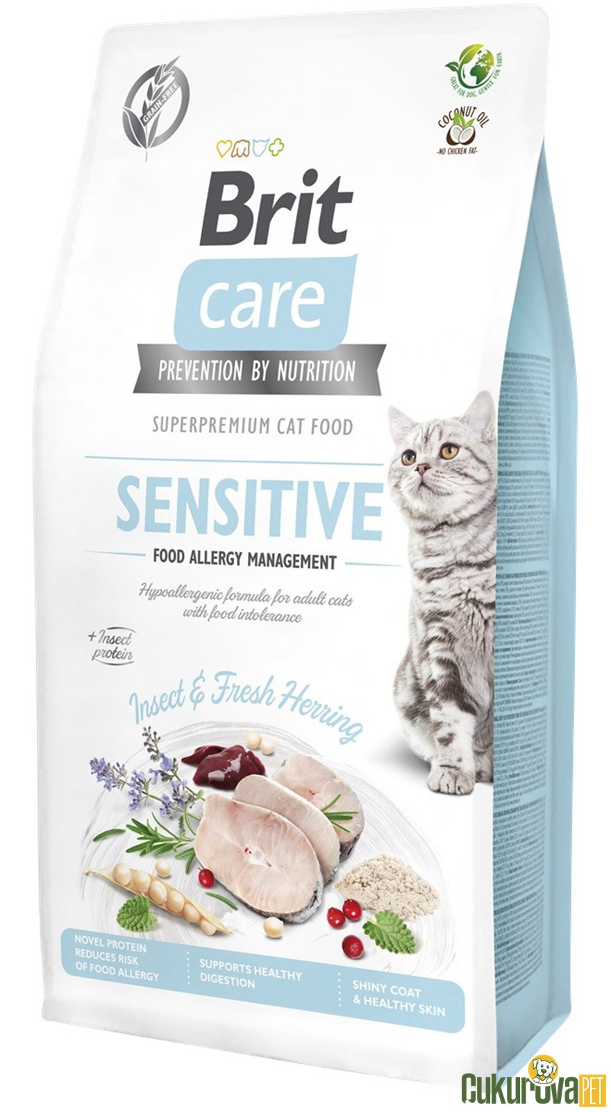 Brit Care Sensitive Larva Proteinli ve Ringa Balıklı Yetişkin Kedi Maması 7 Kg
