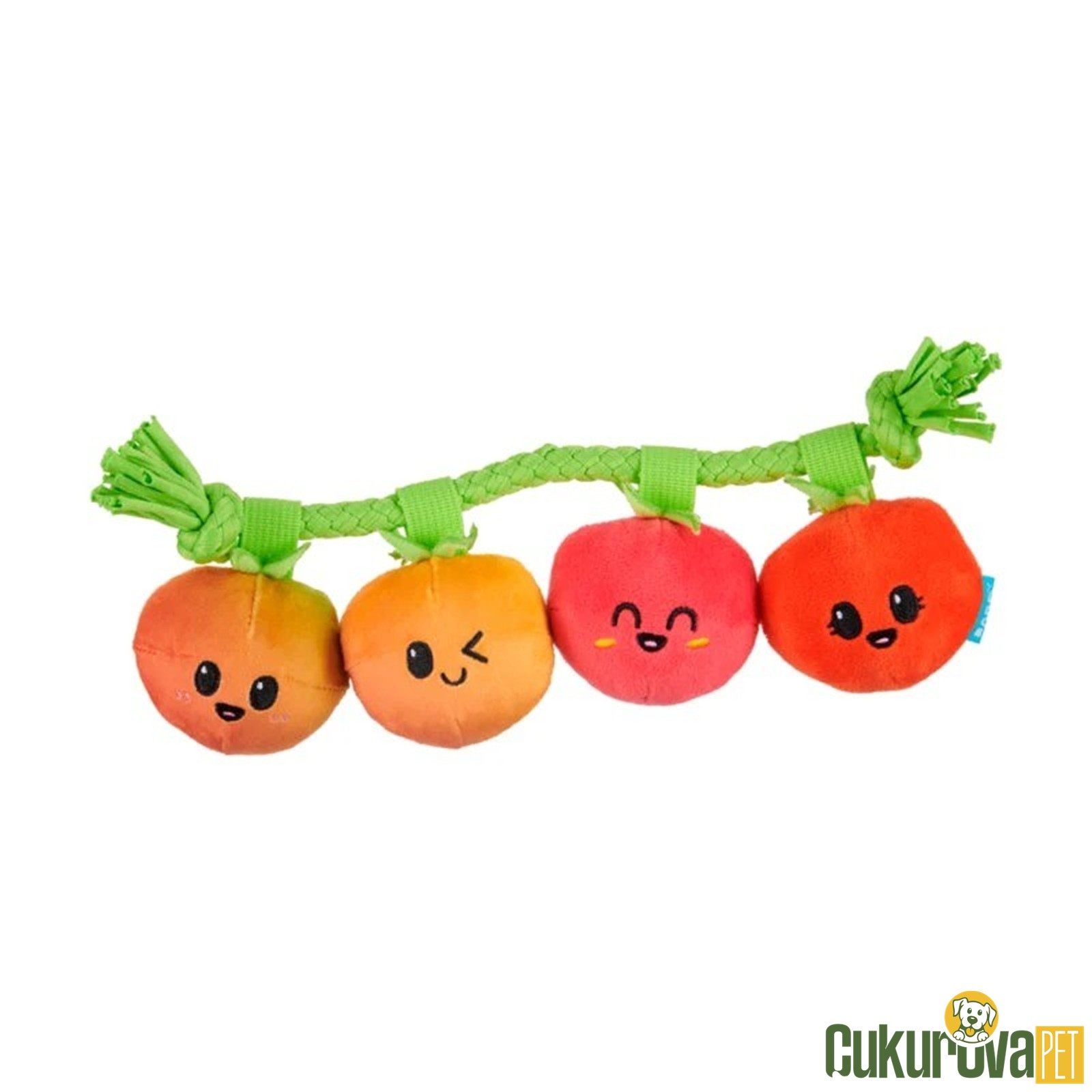 Bark Hairloom Sesli Domates Peluş Köpek Oyuncağı S - M
