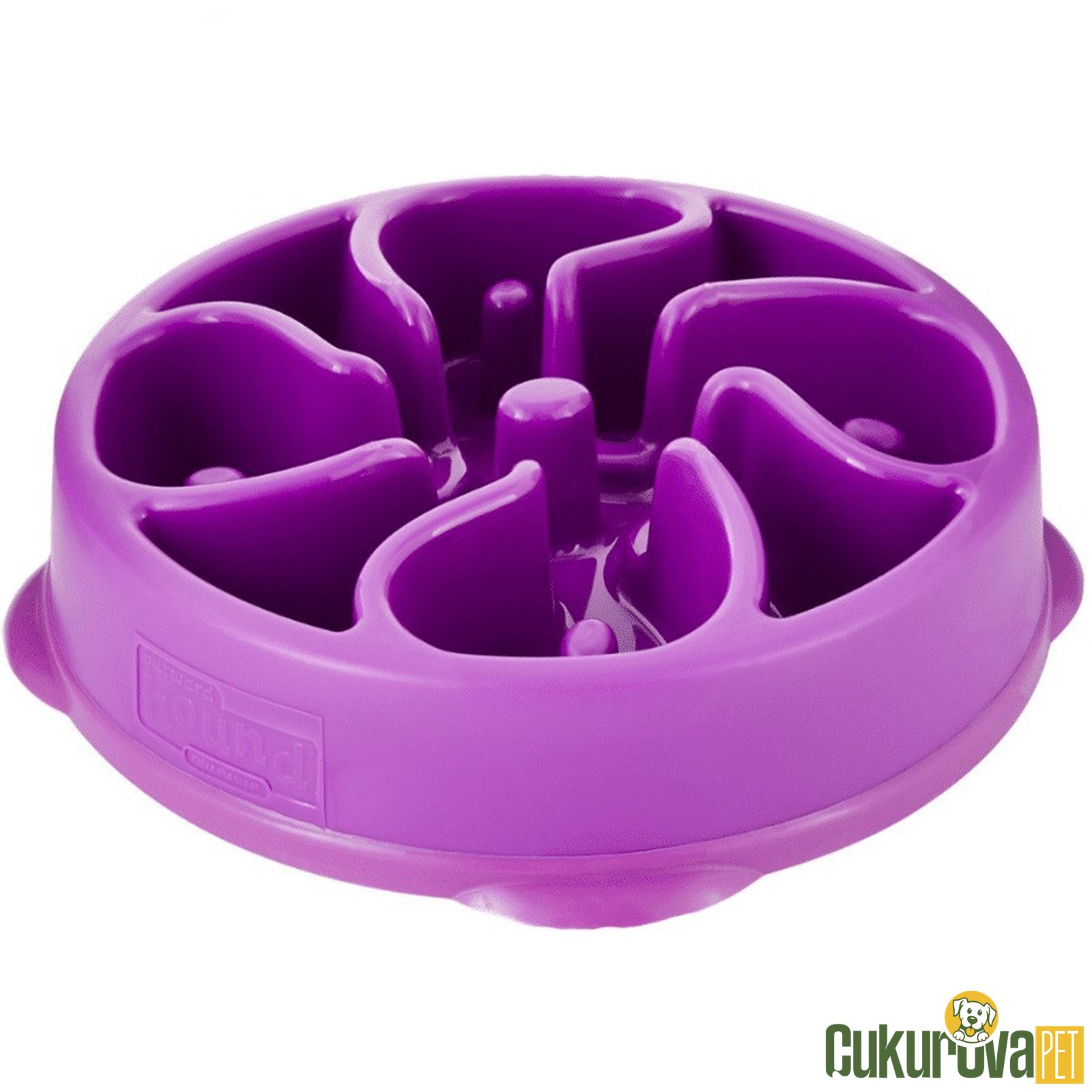 Outward Hound Fun Feeder Flower Yavaş Yeme Destekleyici Kedi & Köpek Mama Kabı L / Mor