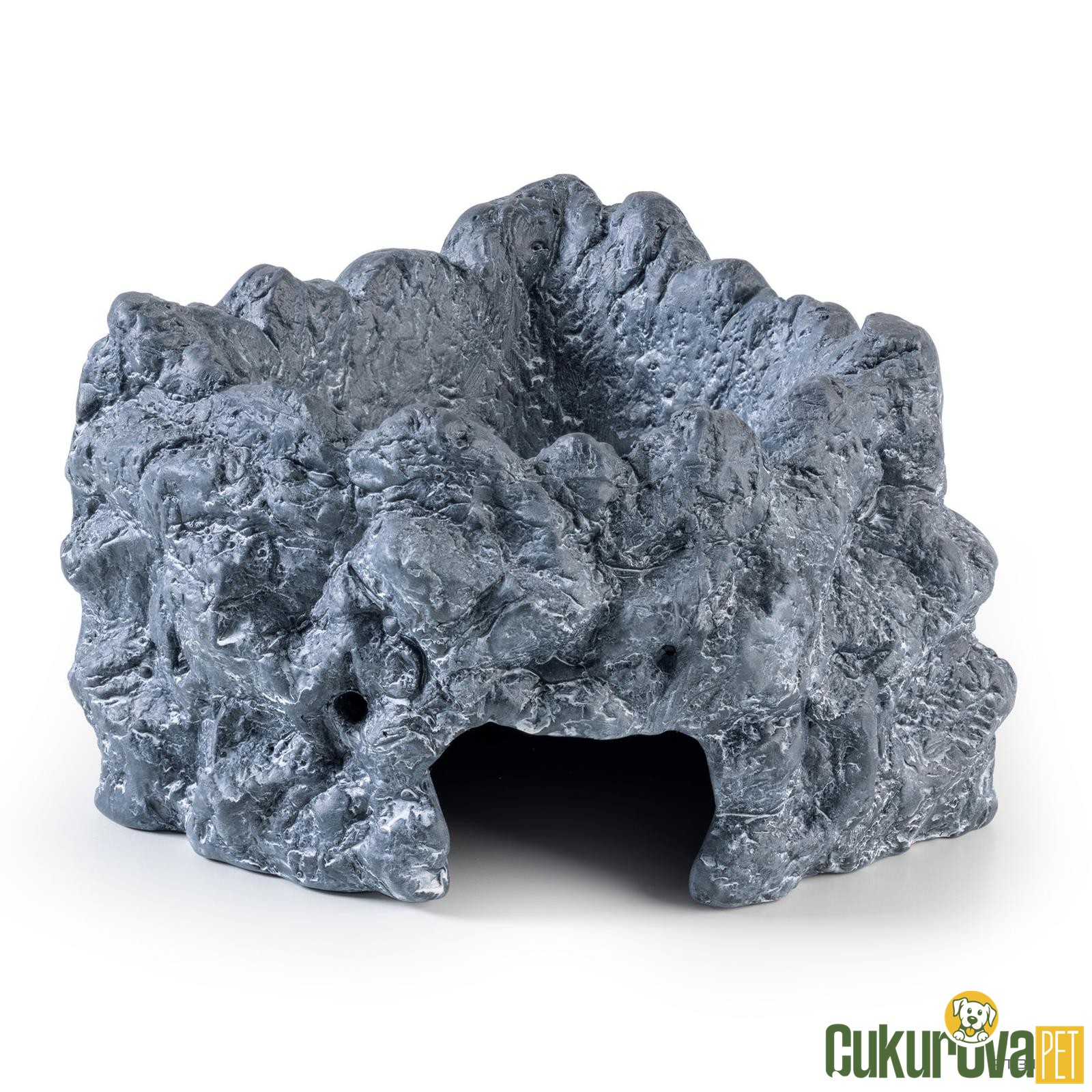Exo Terra Eck Wetrock Sürüngen Yuvası Ve Su Kabı M - 9.5 x 18 x 13 Cm