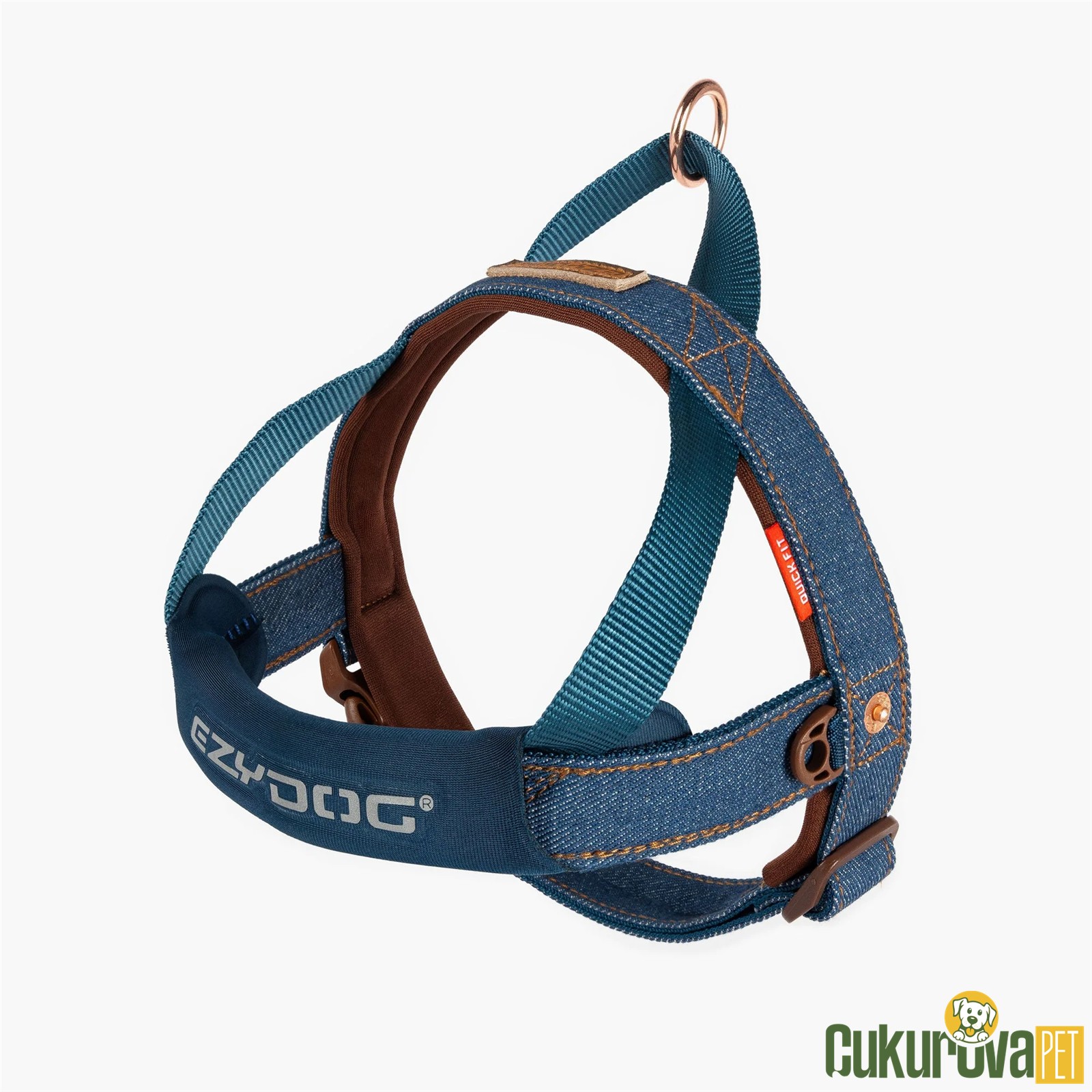 Ezydog Köpek Göğüs Tasması Quick Fit Harness M - Denim