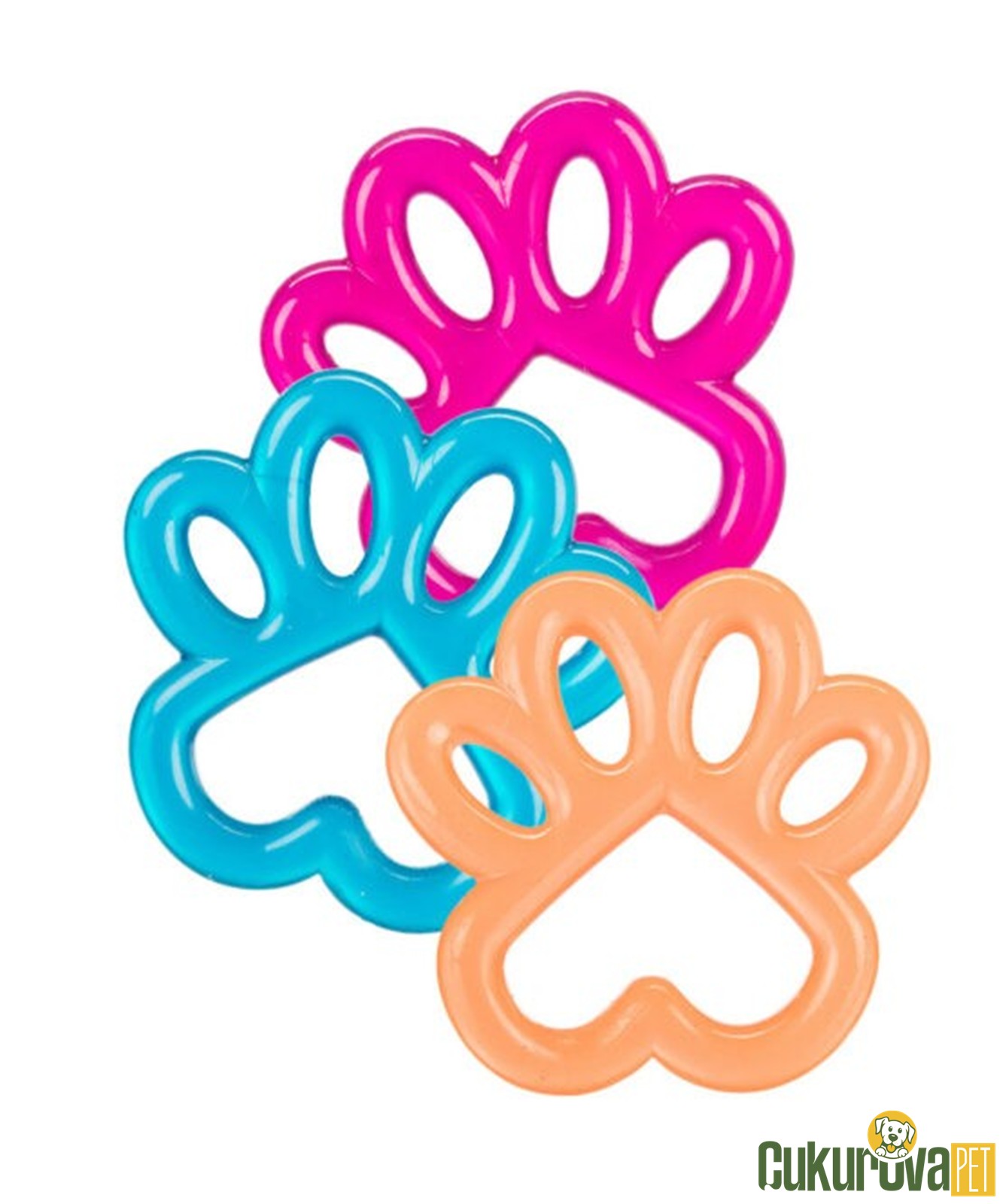 Trixie Köpek Oyuncağı Pati̇ Şekli̇nde 12 Cm - Karışık Renkli̇