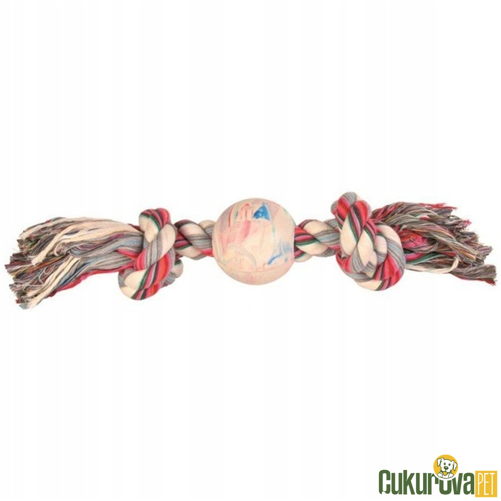 Trixie Dental Kauçuk Toplu İp Köpek Oyuncağı 36 Cm