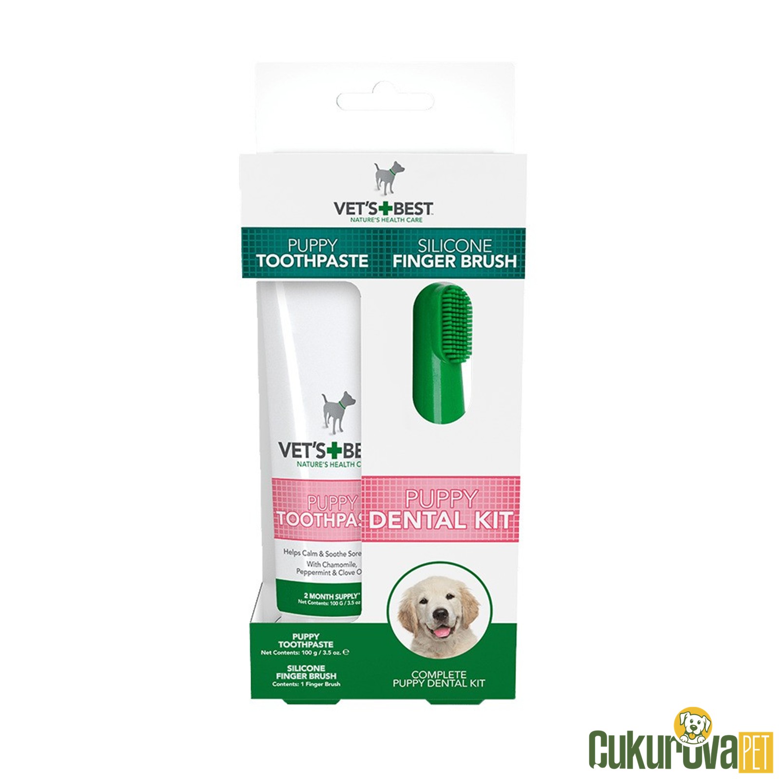 Vet's Best Plak Ve Tartar Temi̇zleyen Yavru Köpek Ağız Ve Di̇ş Bakım Seti