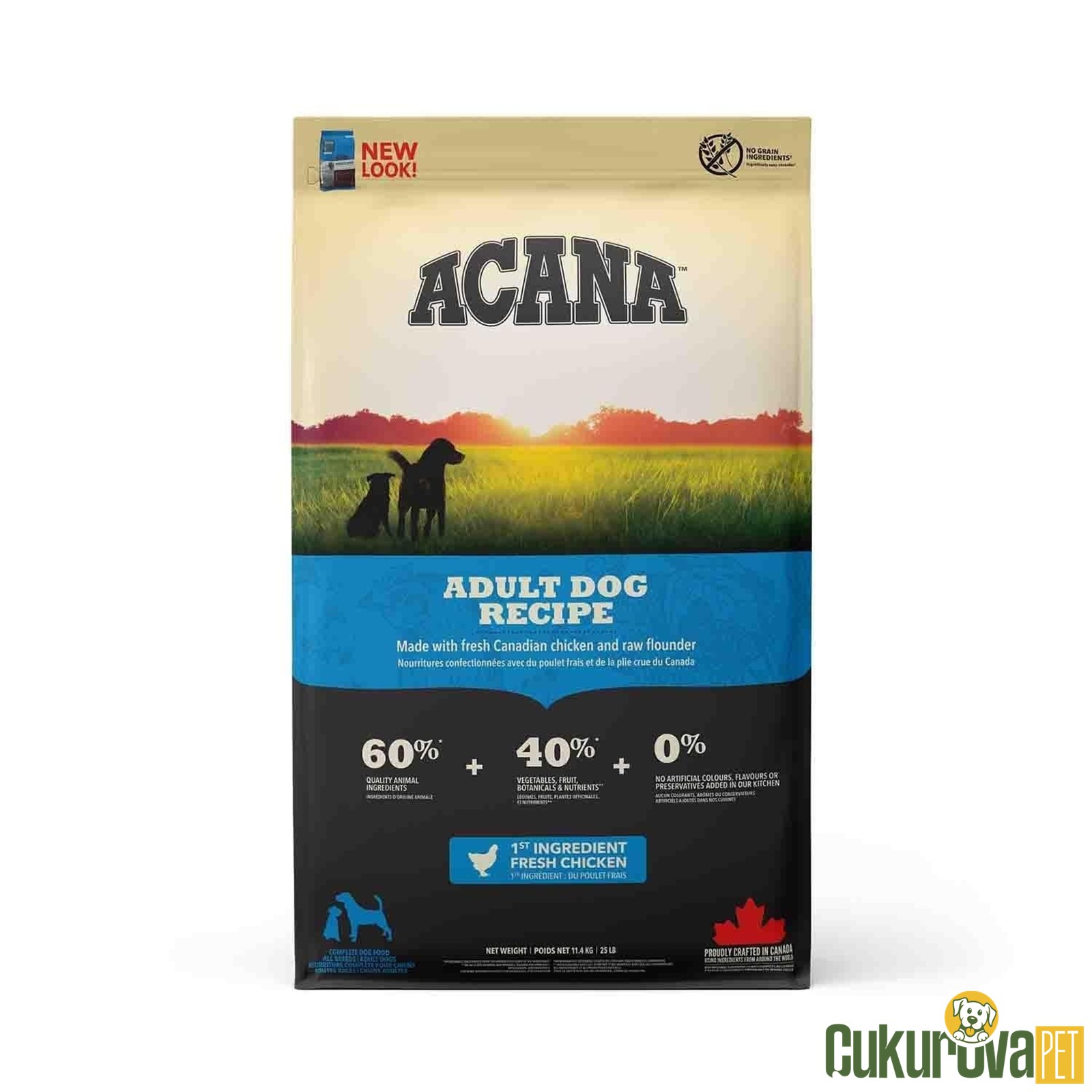 Acana Adult Dog Recipe Yetişkin Köpek Maması 11.4 Kg