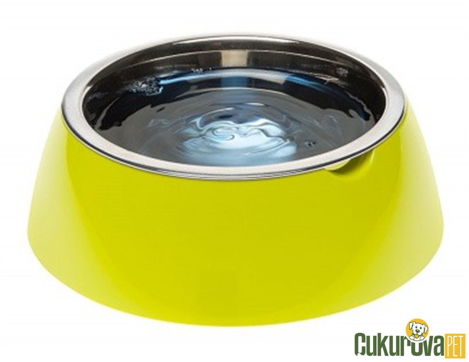 Ferplast Kedi̇ & Köpek Mama Ve Su Kabı Jolie Çeli̇k S - Yeşi̇l