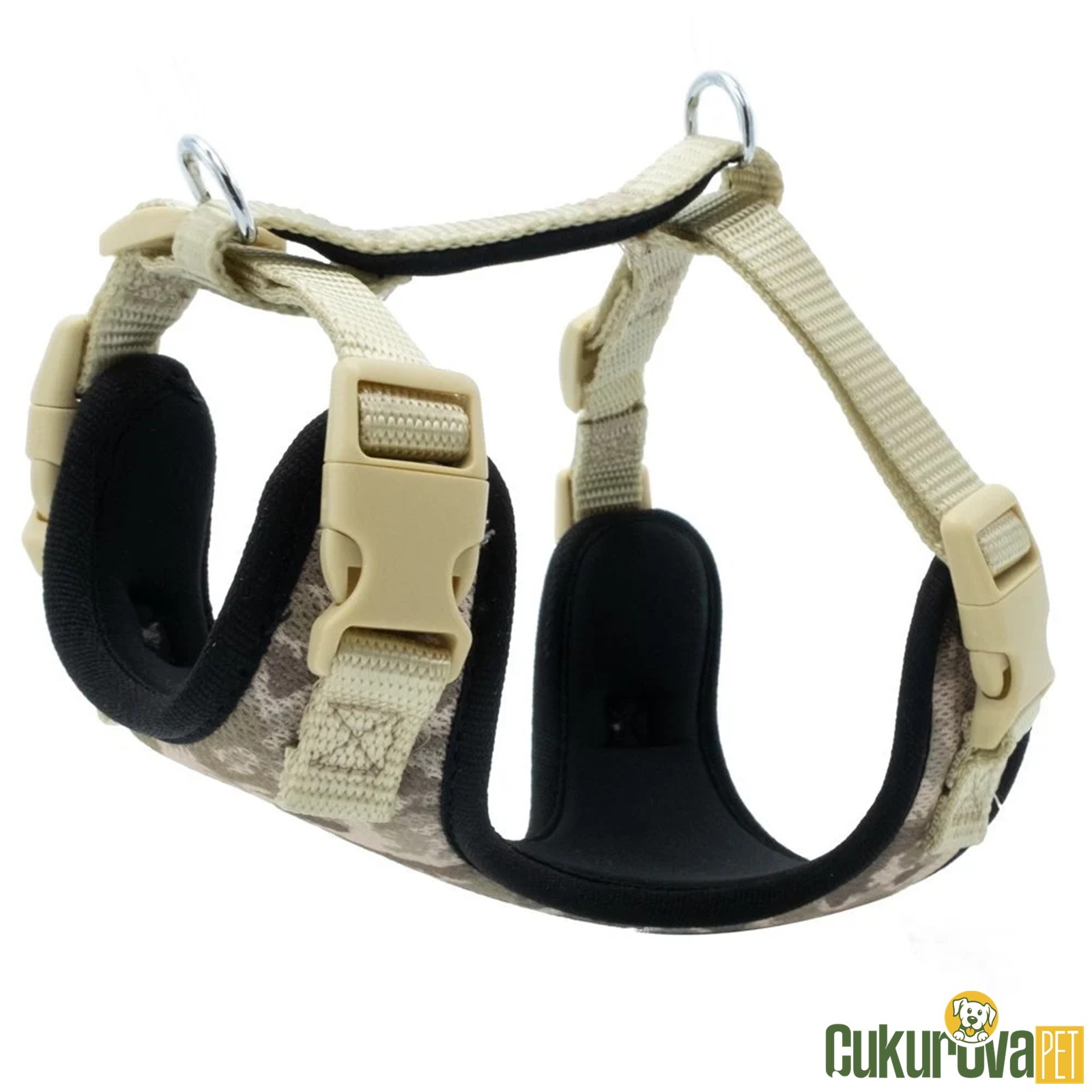 Doggie Havalı Dokumadan El Yapımı Köpek Göğüs Tasması Xs - 1.5 x 35 - 45 Cm - Kamo