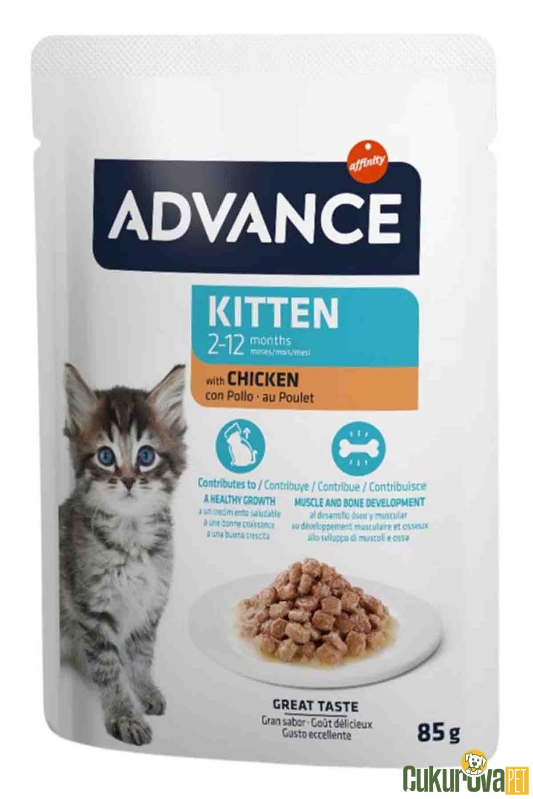 Advance Tavuklu Yavru Kedi̇ Yaş Maması - 85 Gr