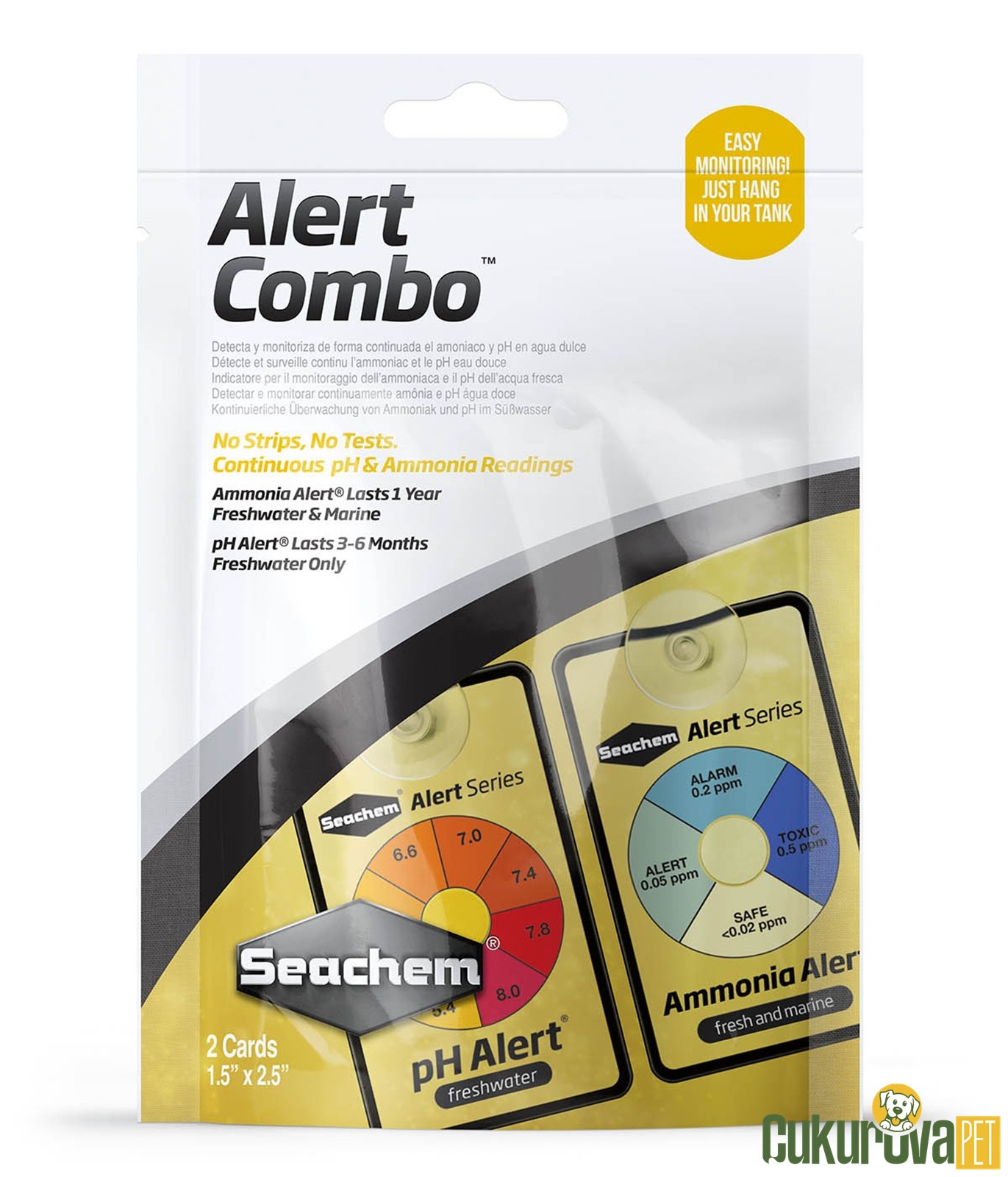Seachem Alert Combo - Akvaryum Ph / Amonyak Ölçer