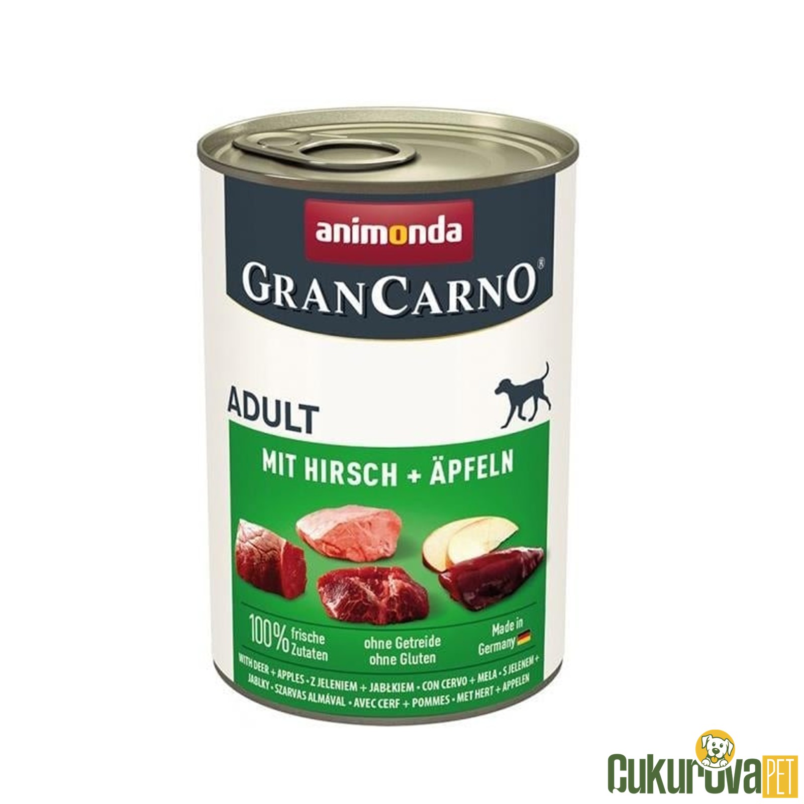Animonda Gran Carno Elmalı Geyi̇kli̇ Yetişki̇n Köpek Konservesi̇ 400 Gr