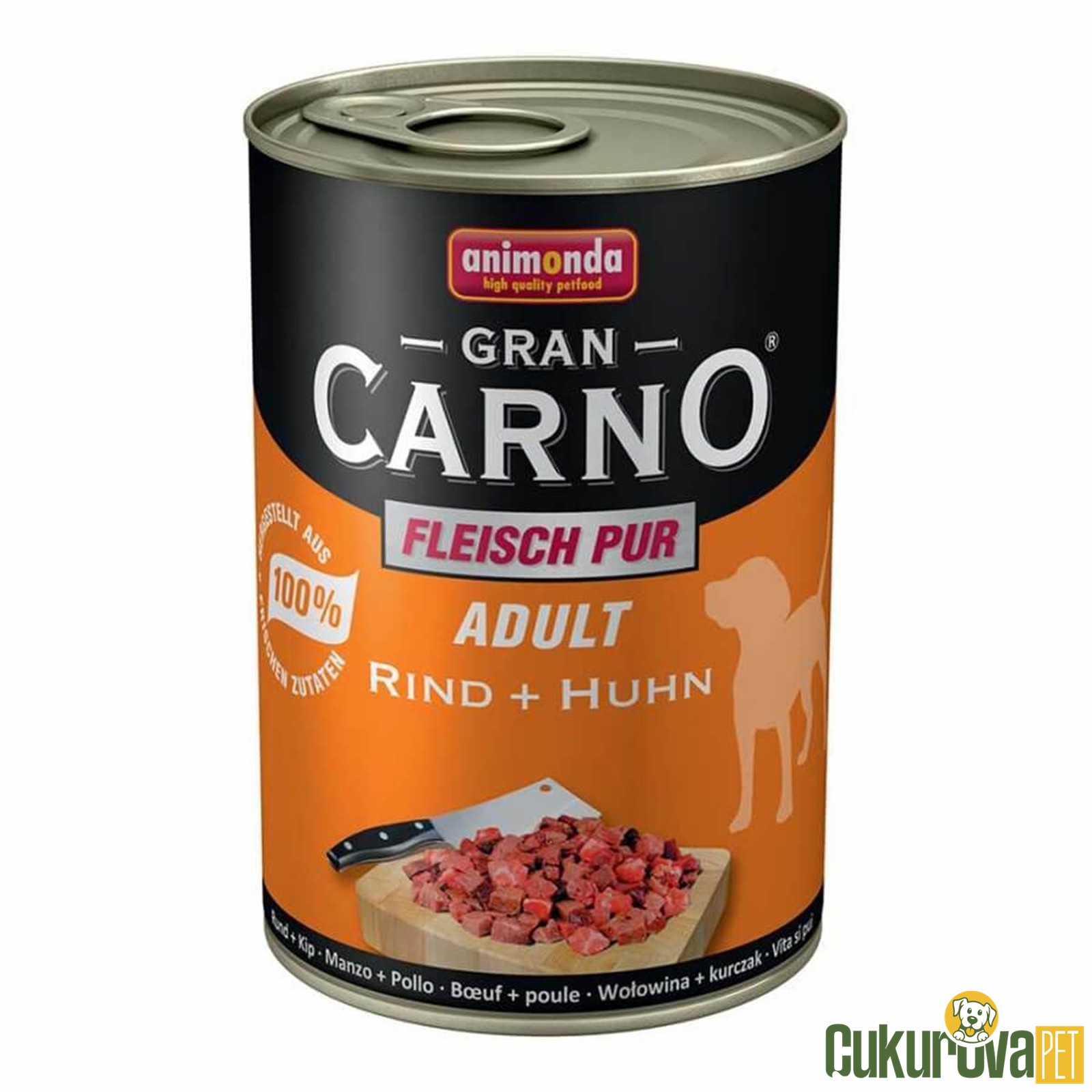 Animonda Gran Carno Sığır Etli̇ Ve Tavuklu Yetişki̇n Köpek Konservesi̇ 400 Gr