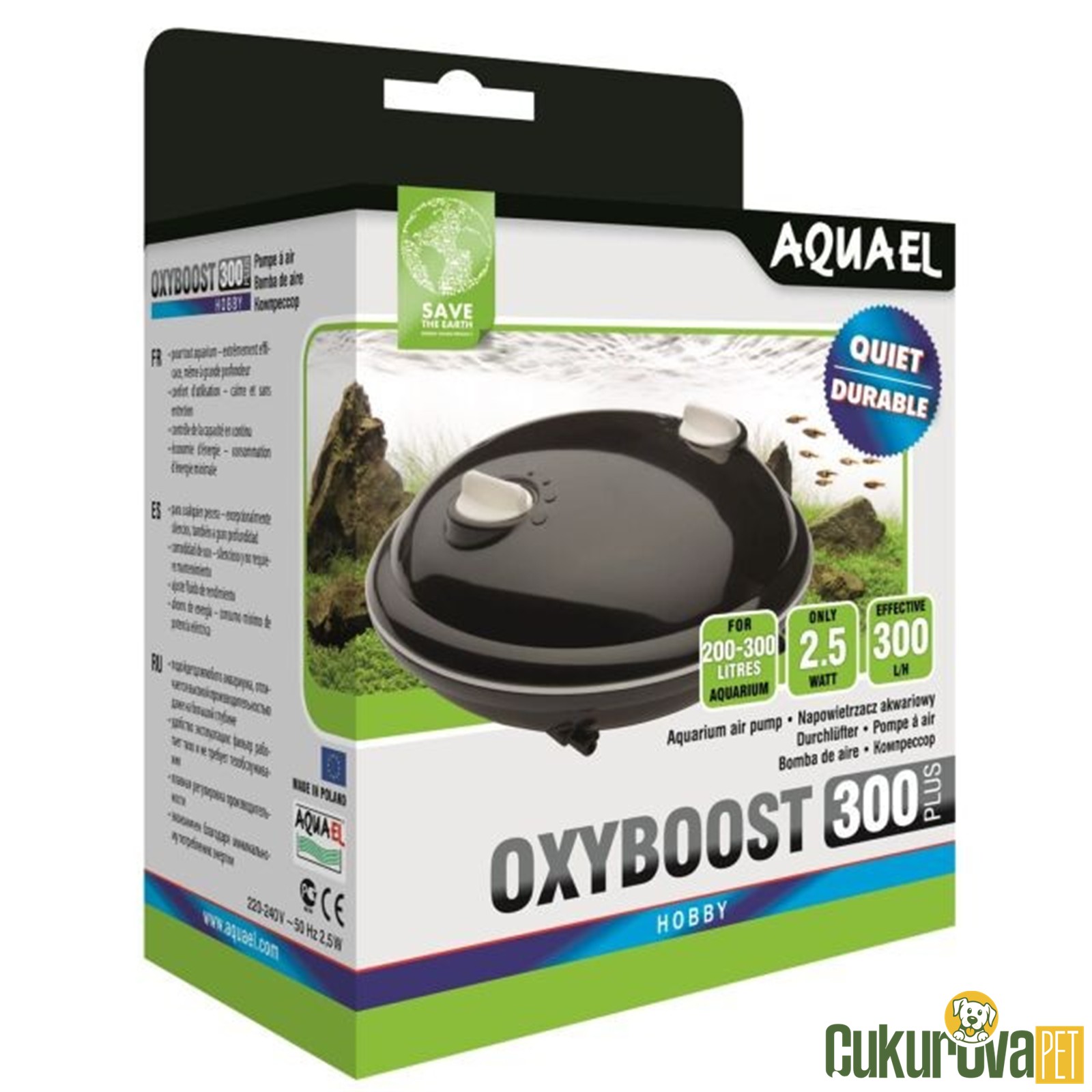Aquael Oxyboost Ap - 300 Plus Çi̇ft Çıkışlı Hava Motoru 2.5 W
