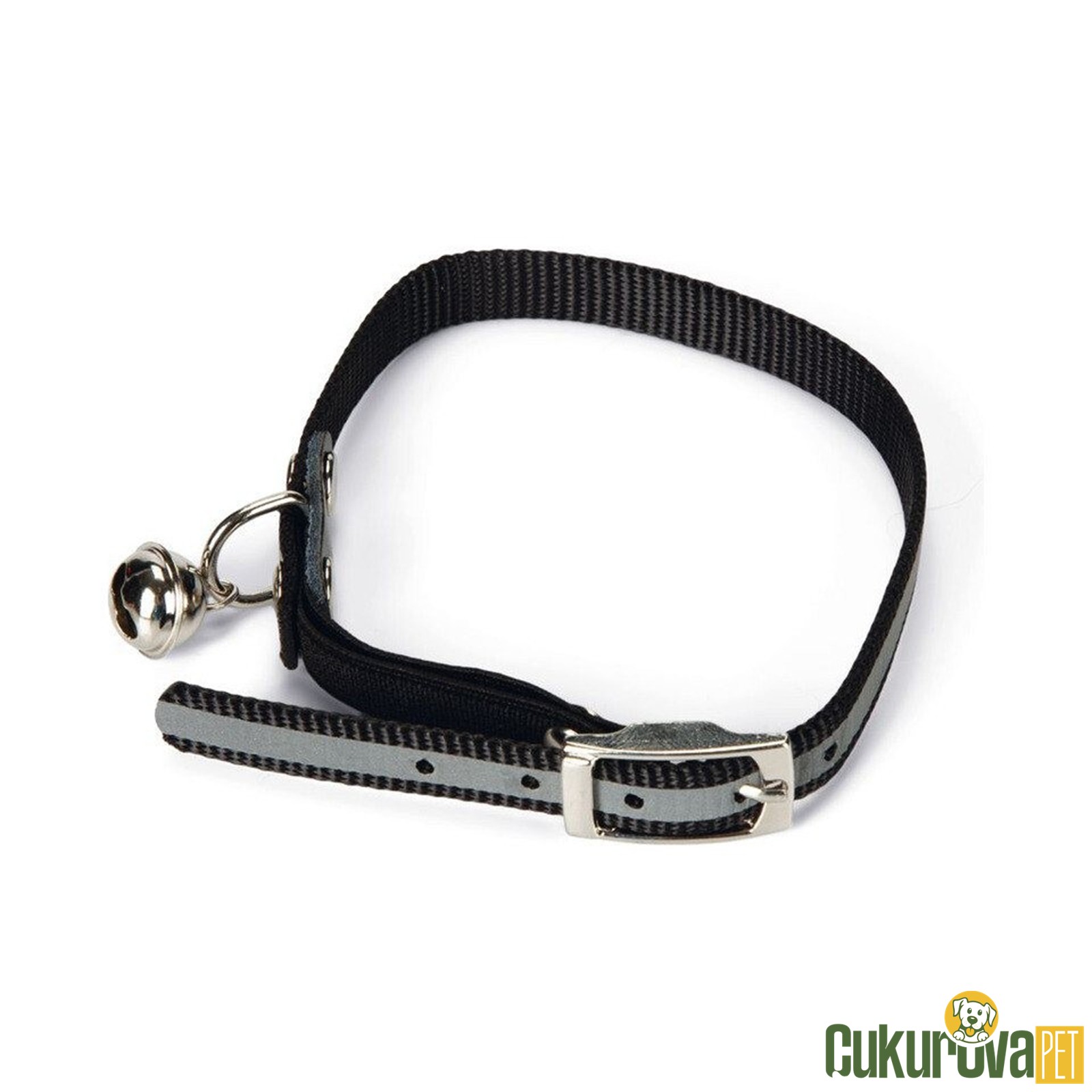 Beeztees Kedi̇ Boyun Tasması Reflektörlü Si̇yah 31 Cm