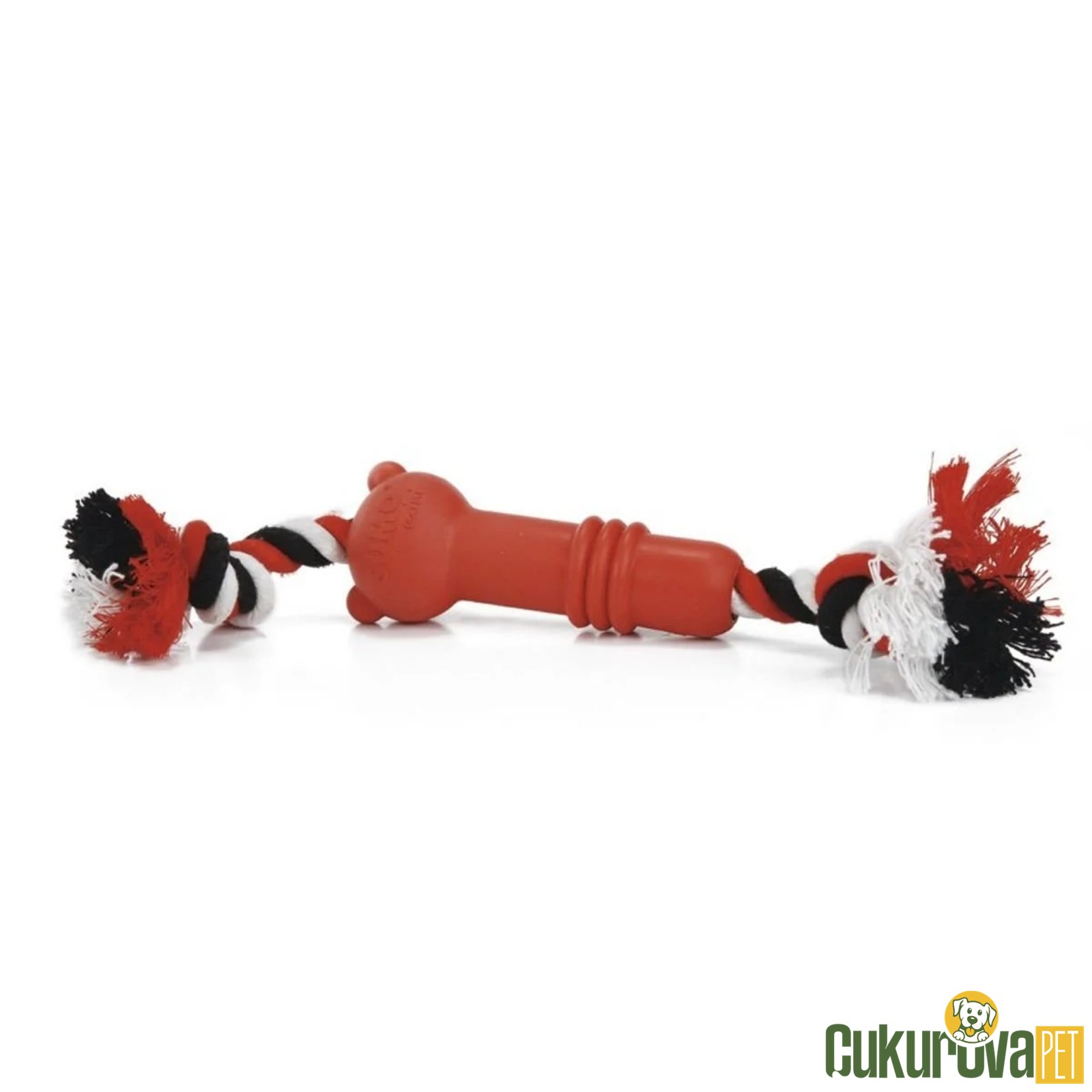 Beeztees Sumo Mini Dental Red Köpek Çekiştirme Oyuncağı - 4.5 x 4.5 x 11 Cm