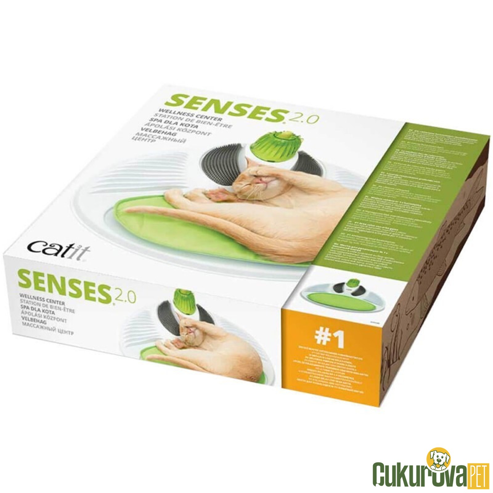Catit Senses 2.0 Wellness Center Kedi Aktivite ve Zeka Oyuncağı 50 x 15 x 45 Cm