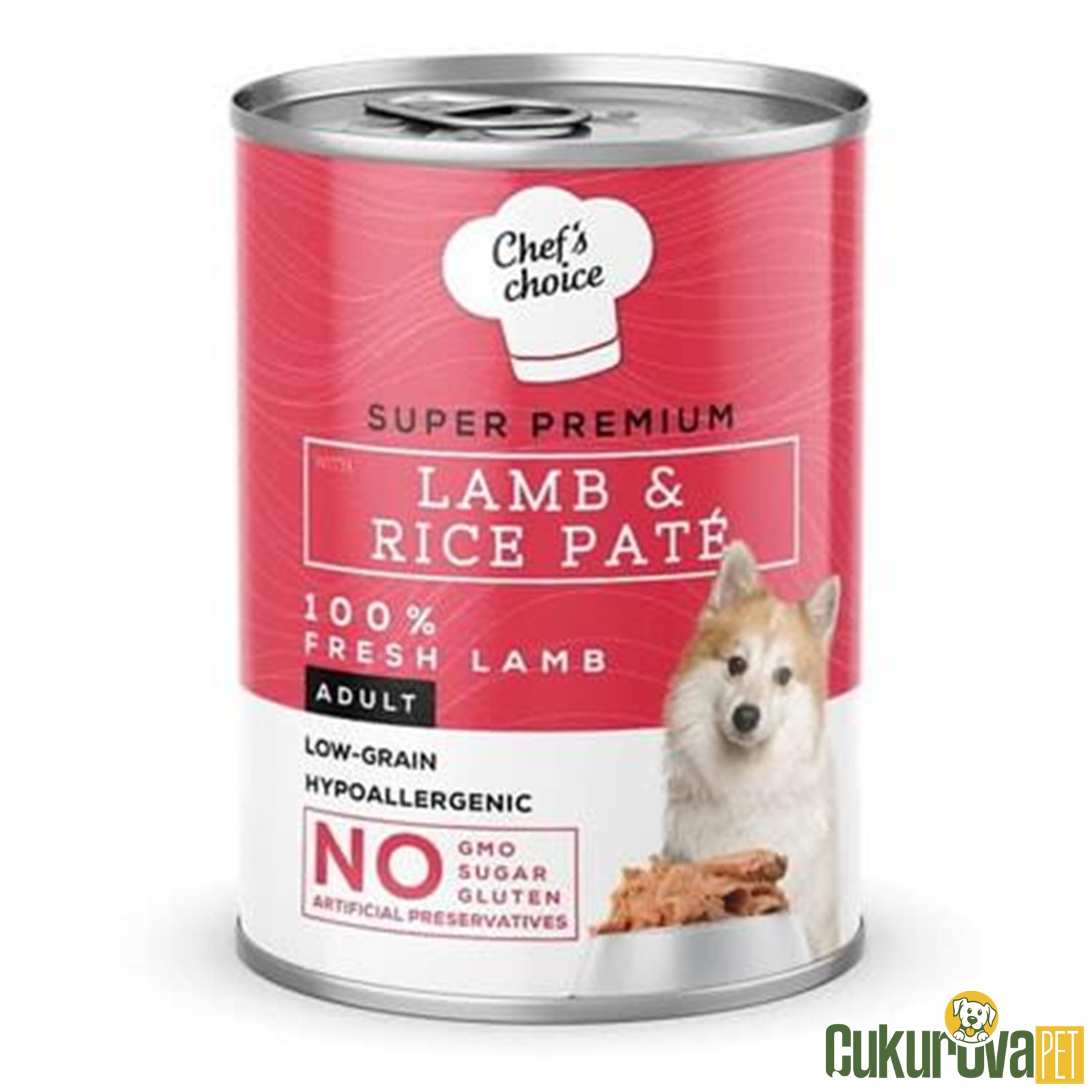 Chef's Choice Kıyılmış Kuzulu Ve Pi̇ri̇nçli̇ Yetişki̇n Köpek Konservesi̇ 400 Gr