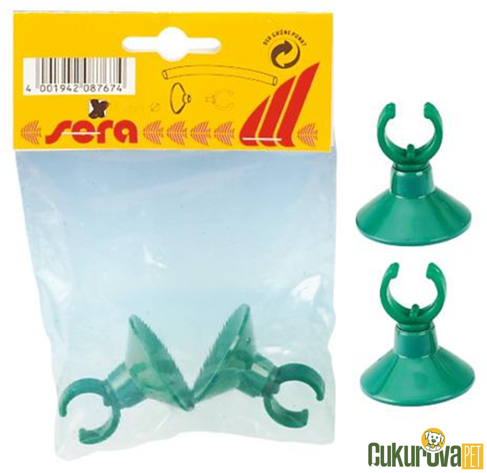 Sera Akvaryum Yedek Parça 2'li̇ Vantuz 18 Mm