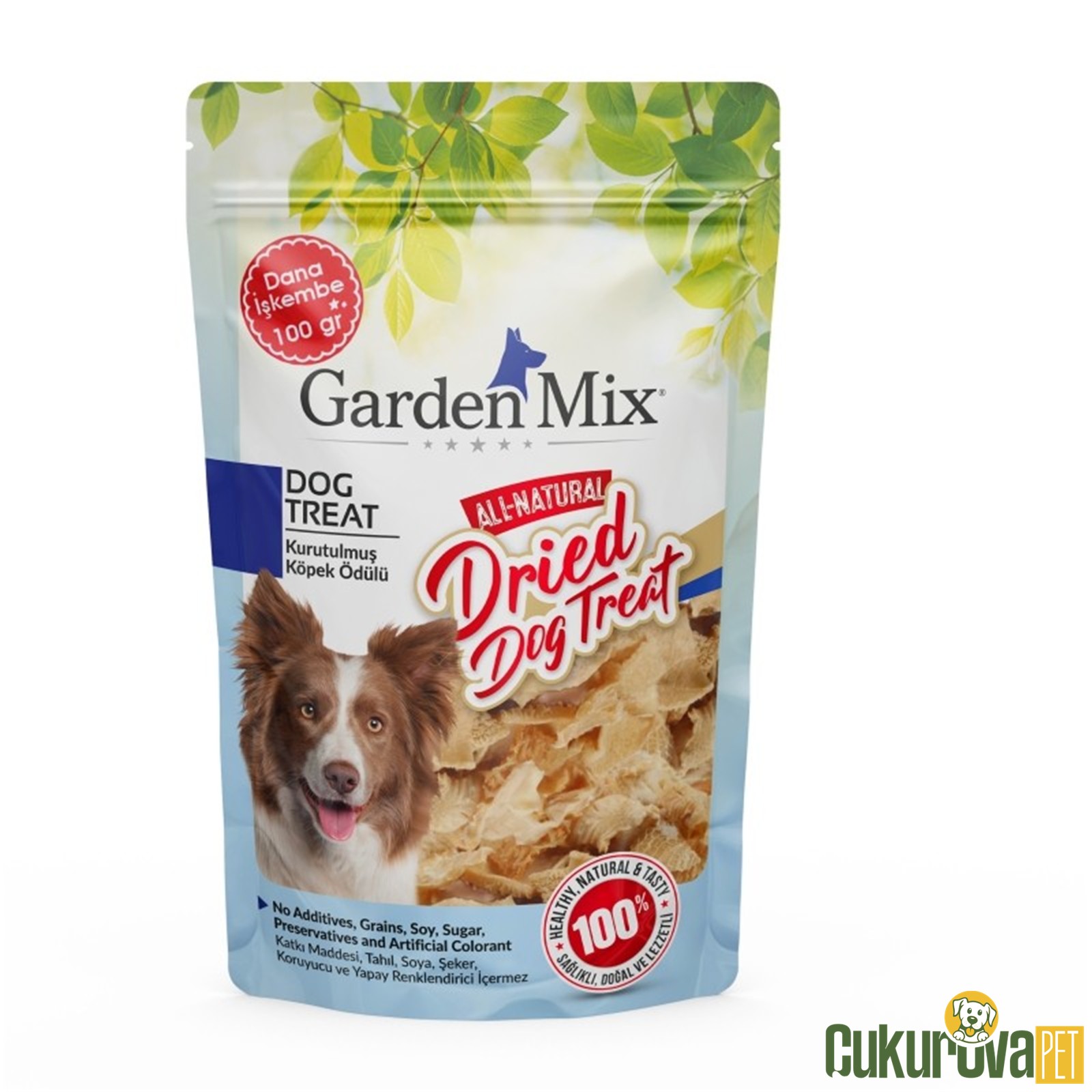 Gardenmix Köpek Ödülü Kurutulmuş Dana İşkembe 100 Gr
