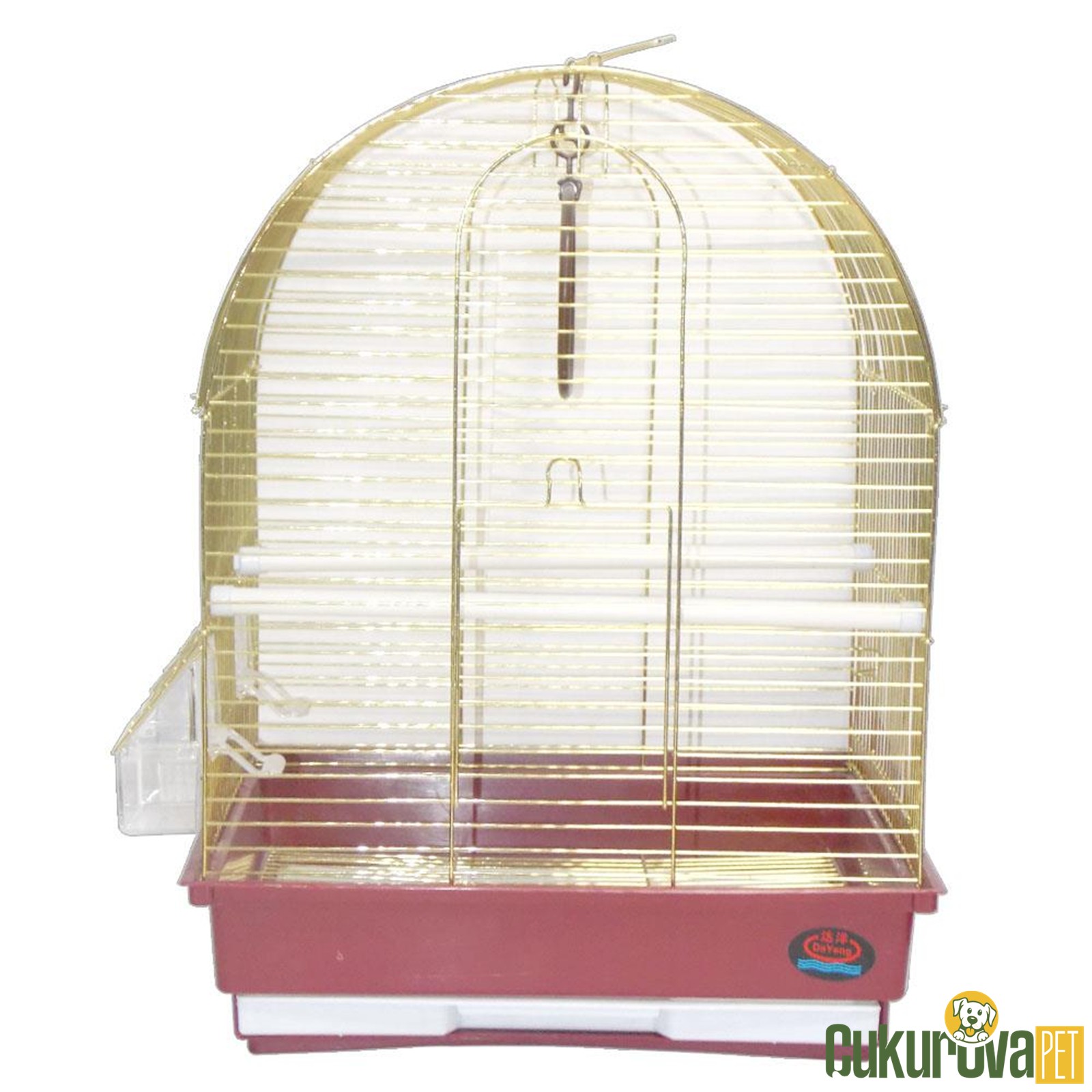 Dayang İki Kapılı Davul Muhabbet Kuşu Kafesi 35 x 28 x 46 Cm