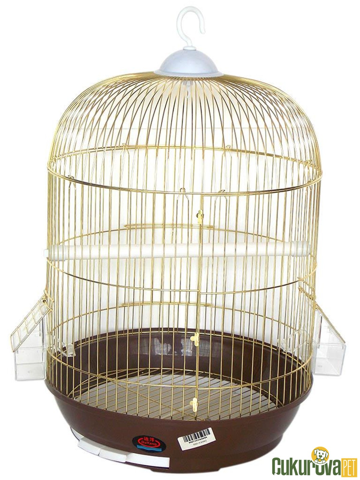 Dayang Yuvarlak Büyük Pirinç Kuş Kafesi 39 x 42 Cm
