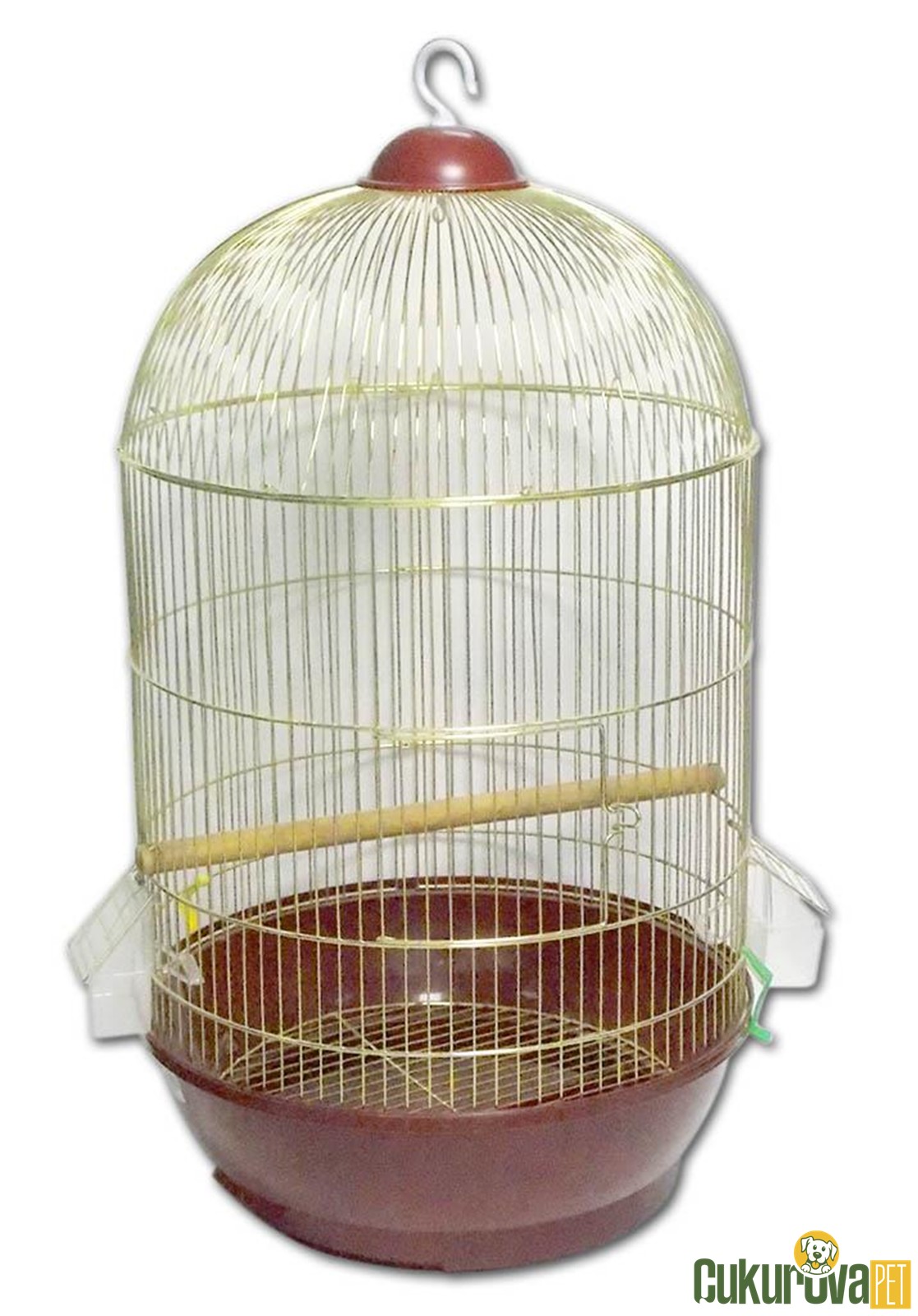 Dayang Yuvarlak Pirinç Kuş Kafesi 40 x 70 Cm