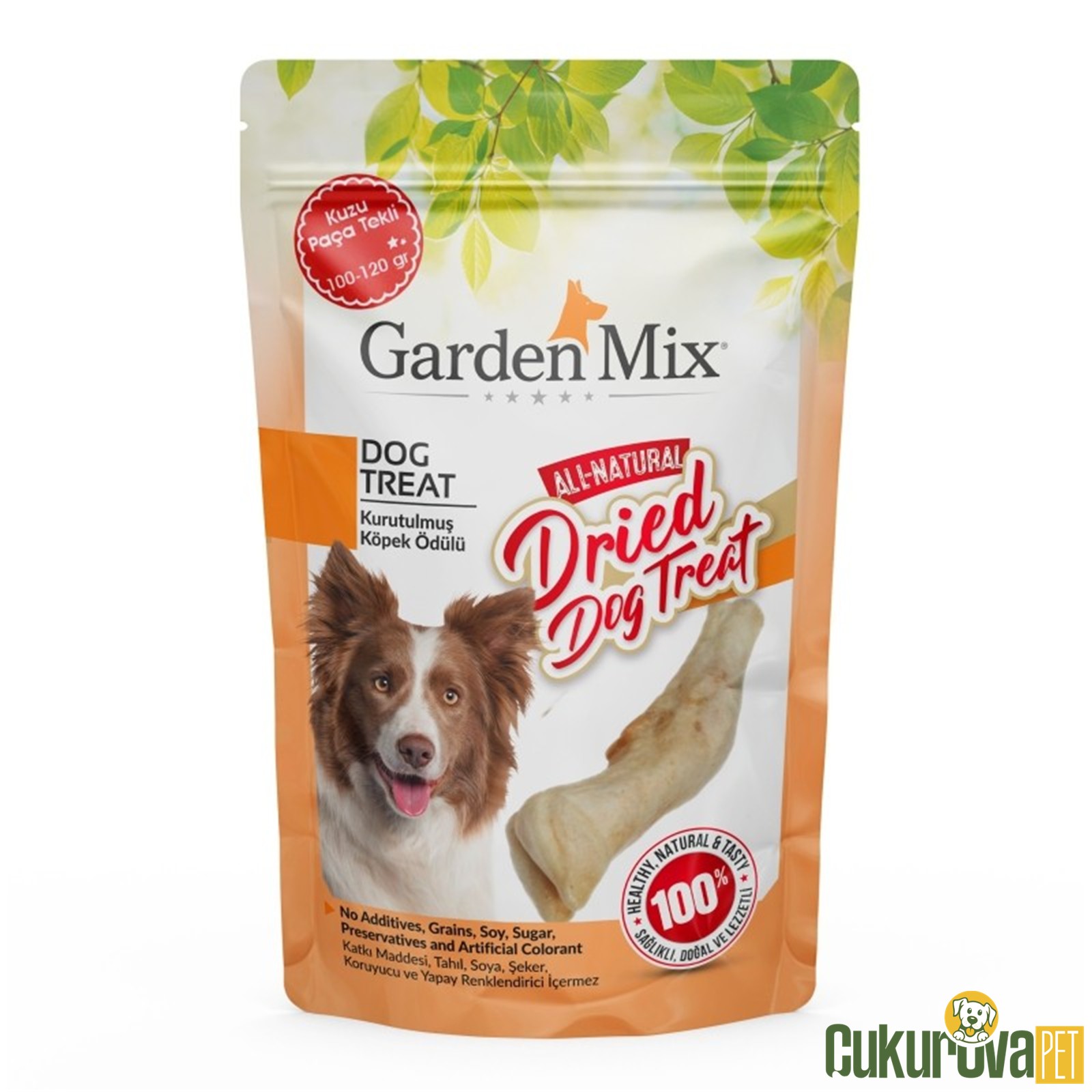 Gardenmix Köpek Ödülü Kurutulmuş Kuzu Paça Tekli 120 Gr
