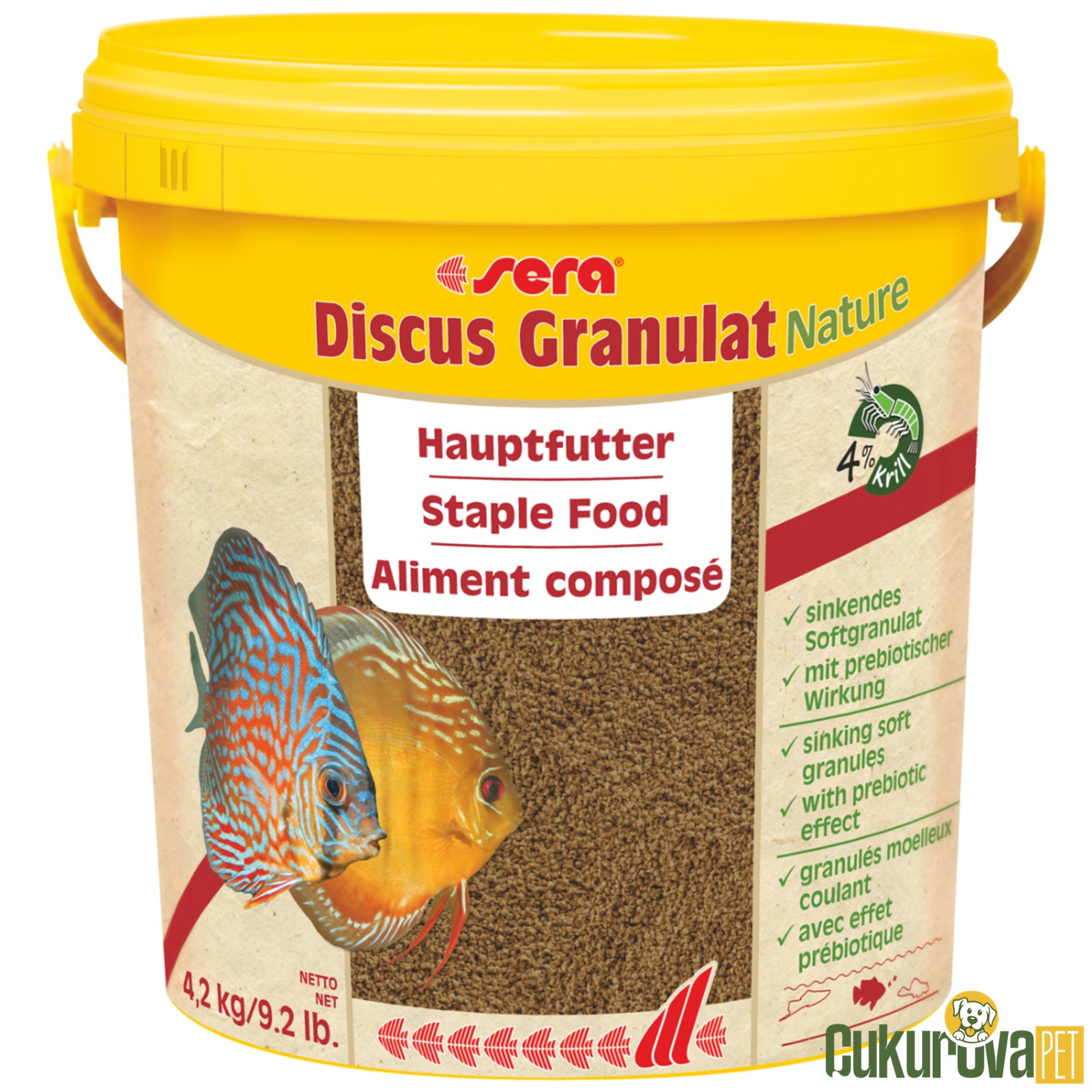 Sera Discus Granulat Nature Granül Yem 10 L - 4.2 Kg