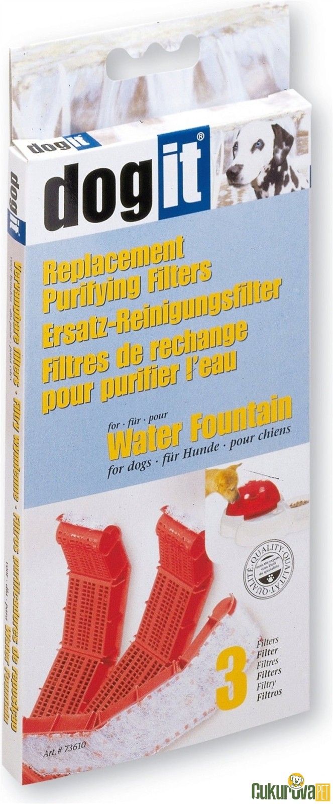 Dogit Hagen Otomati̇k Su Haznesi̇ Yedek Kartuş 3'lü