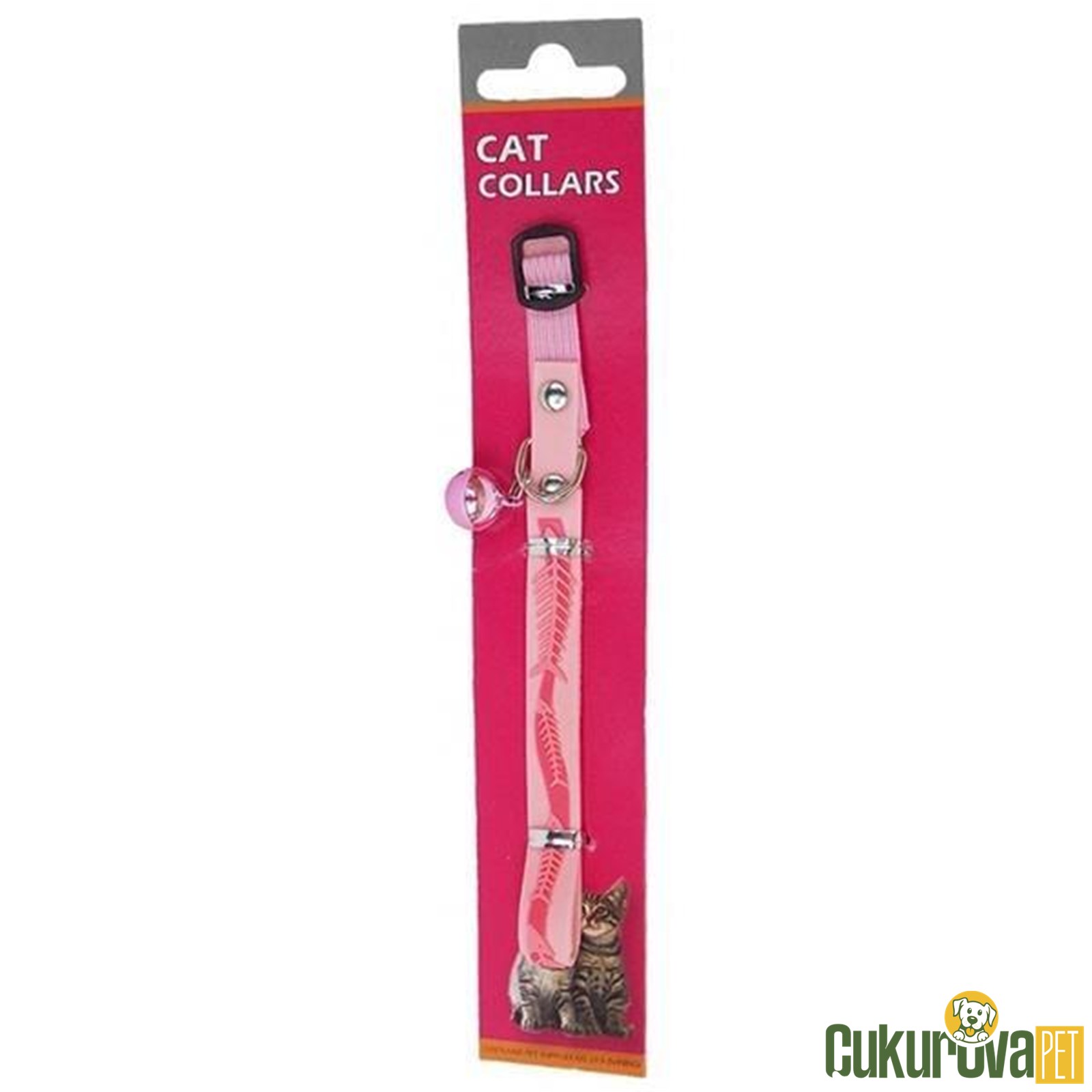 Eastland Balık Desenli Plastik Kedi Tasması 13 Mm x 31 Cm