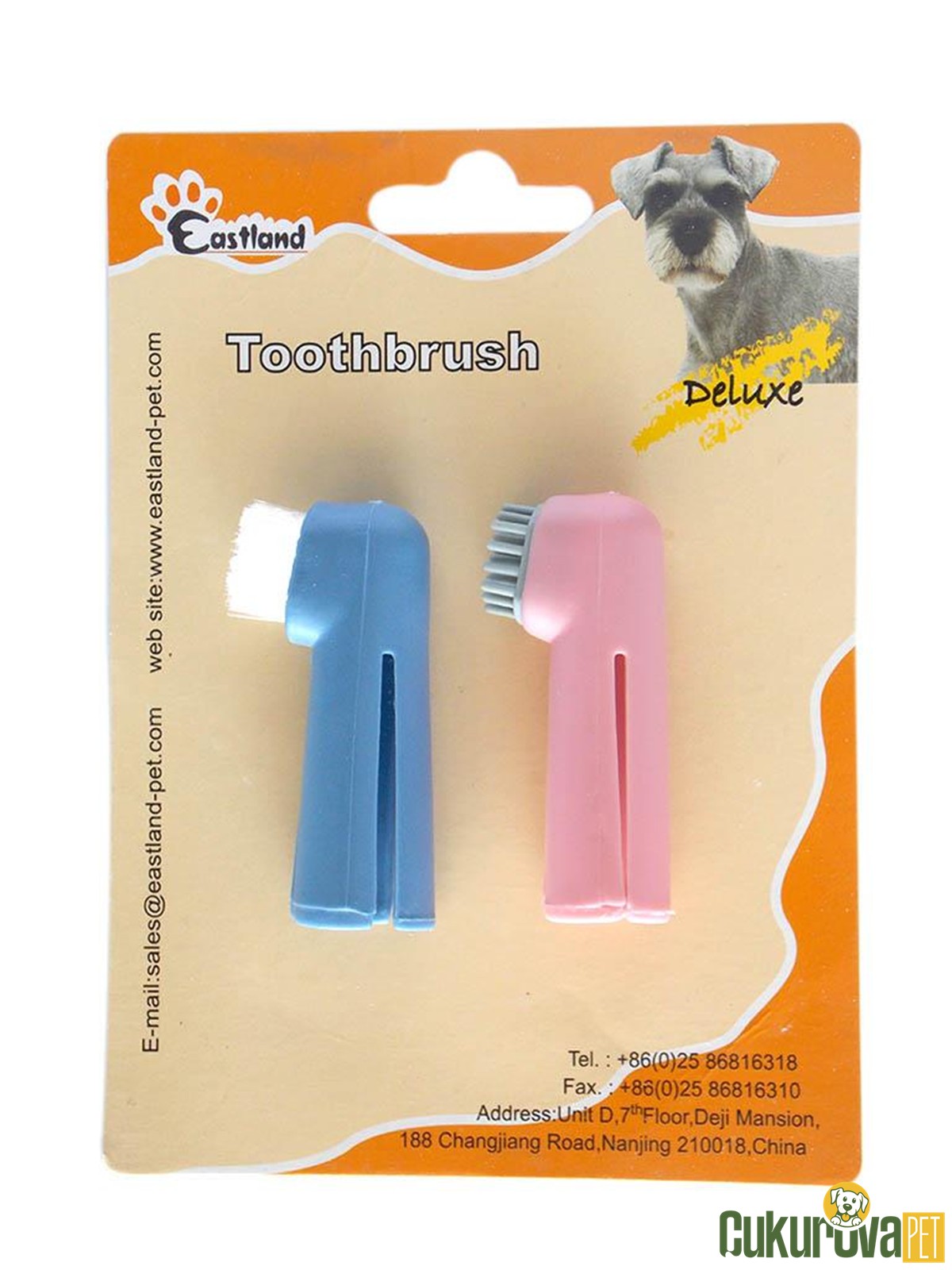 Eastland Parmağa Takılan Kedi Ve Küçük Irk Köpek Diş Fırçası 6 Cm 2'Li