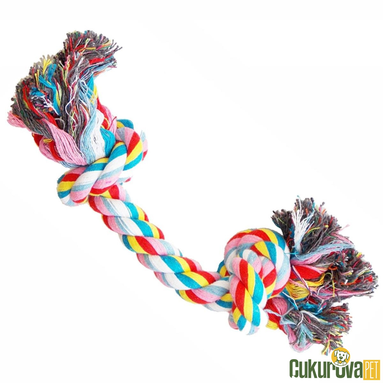Eastland Çift Düğümlü Diş İpi Köpek Oyuncağı Karışık Renkli 30 Cm