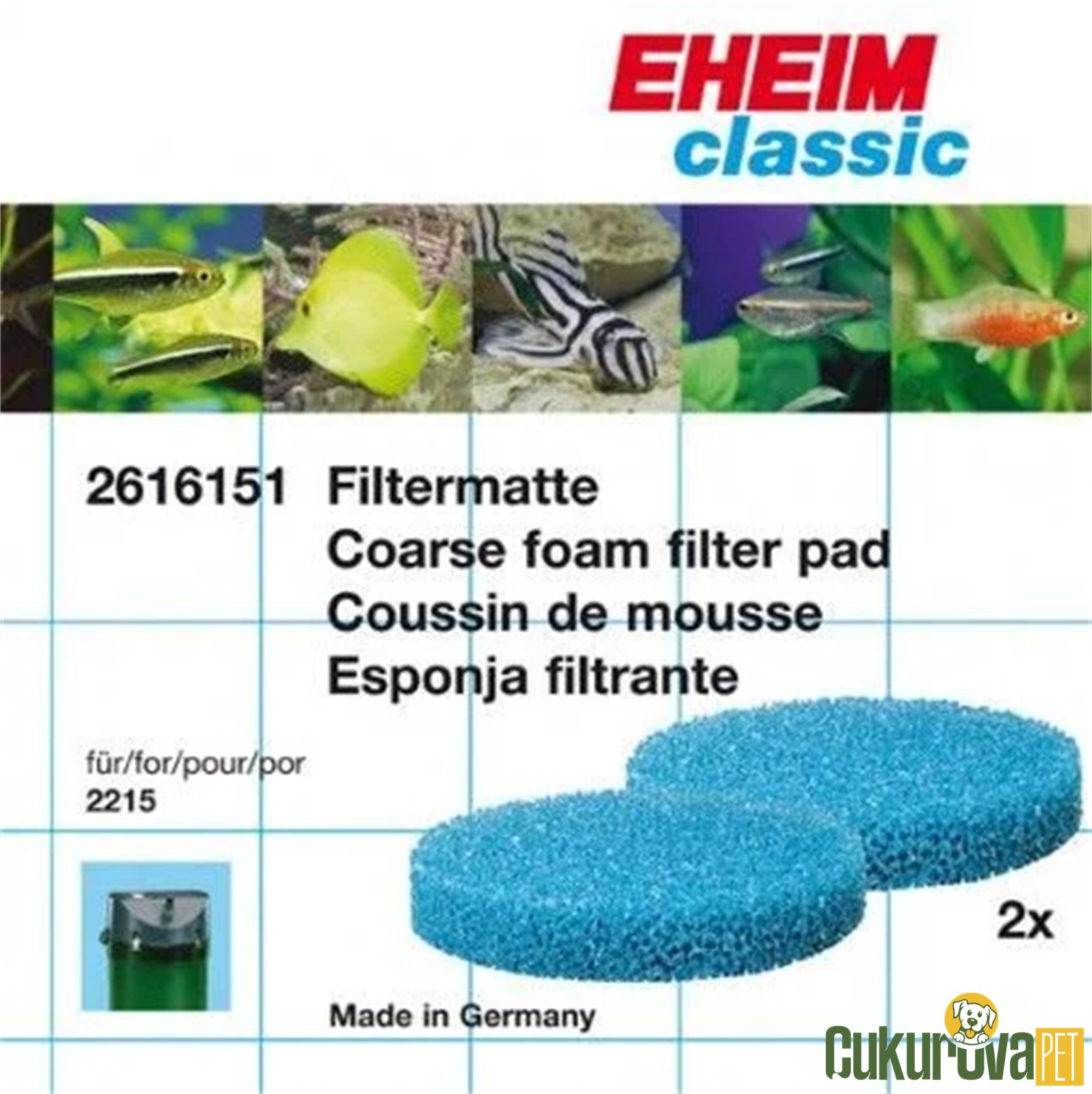 Eheim 2215 Yedek Sünger 2'li̇ Paket