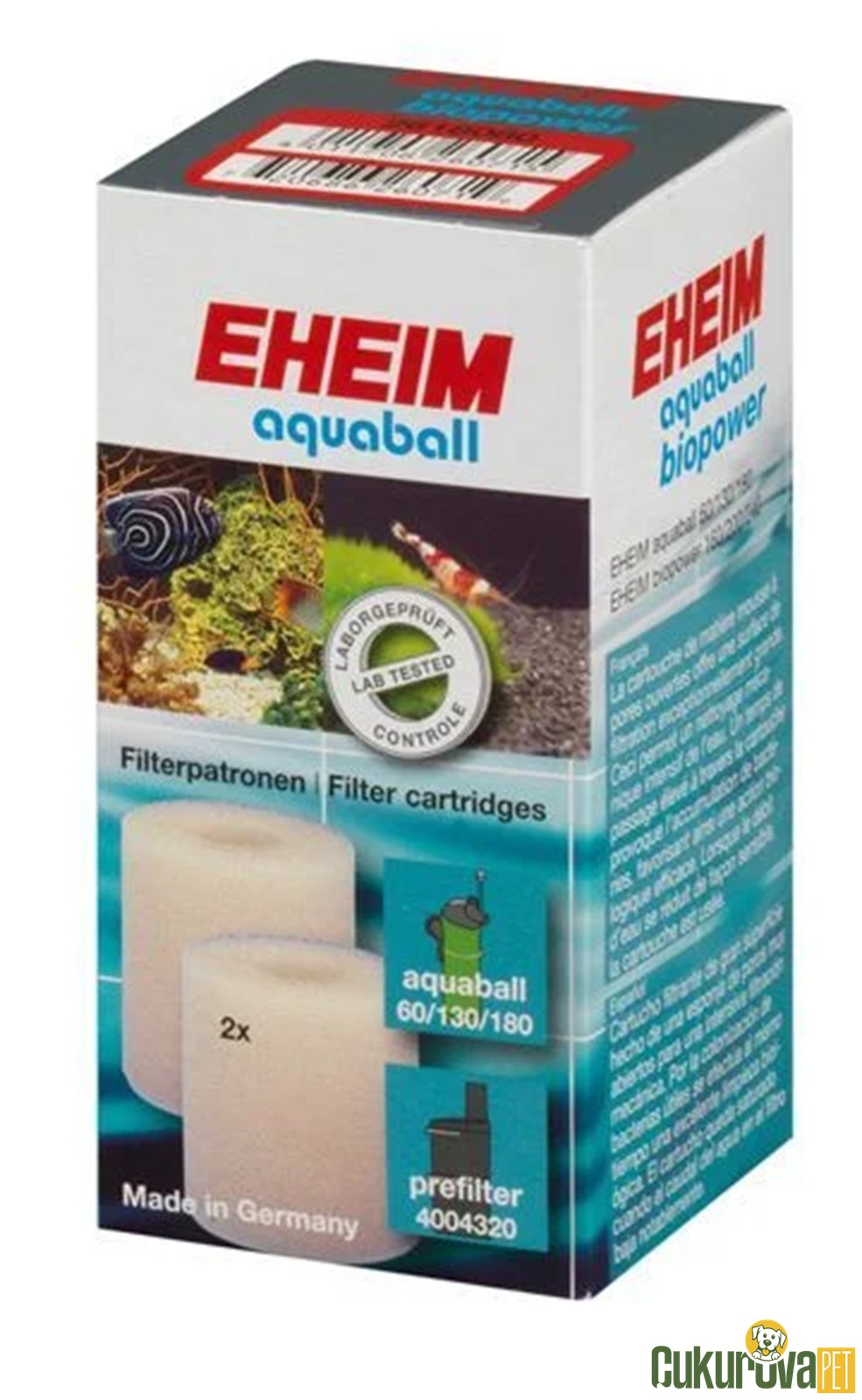 Eheim Aquaball Biopower Sünger 2'li̇