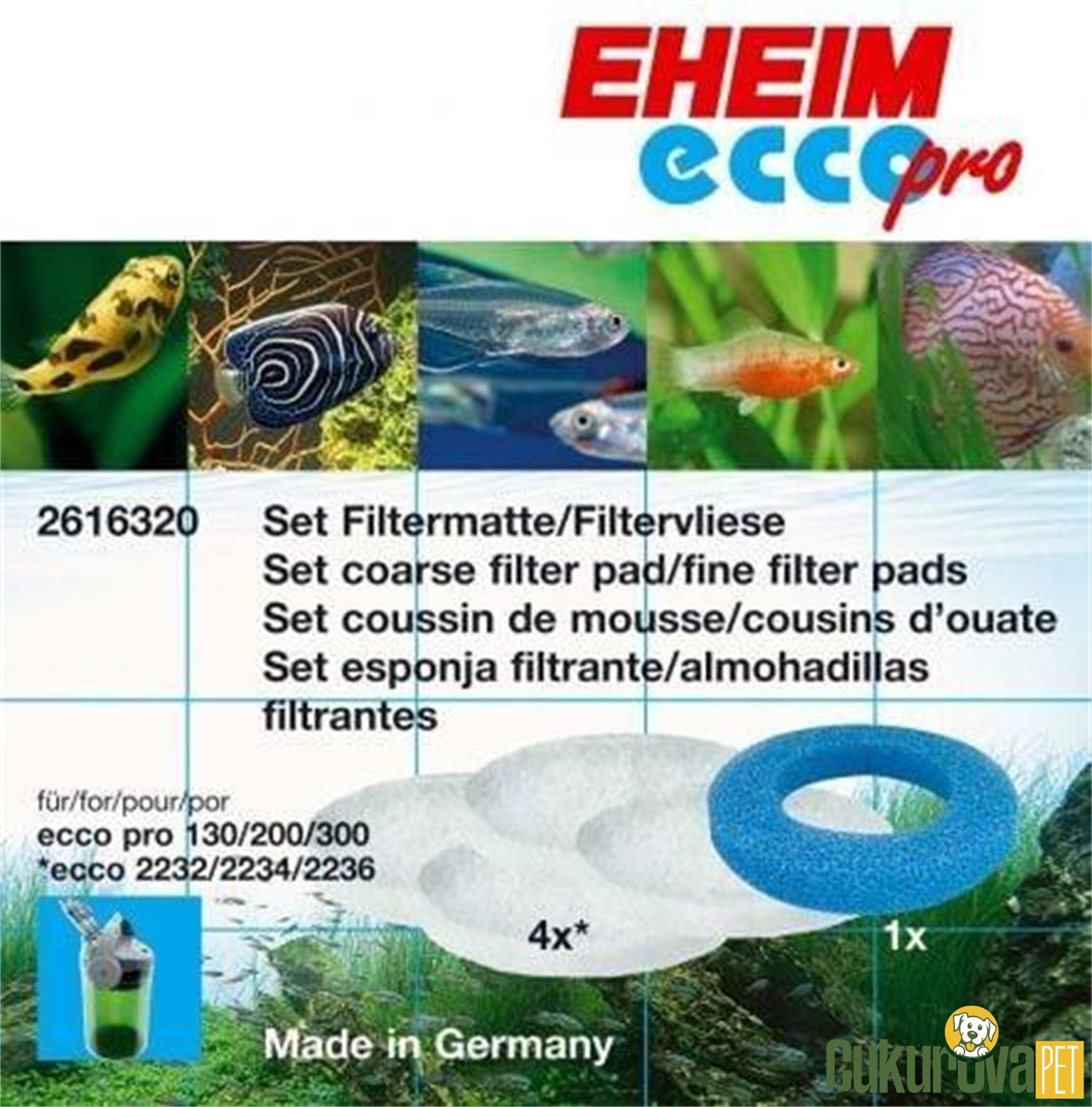Eheim 2032 / 2034 / 2036 Sünger Set