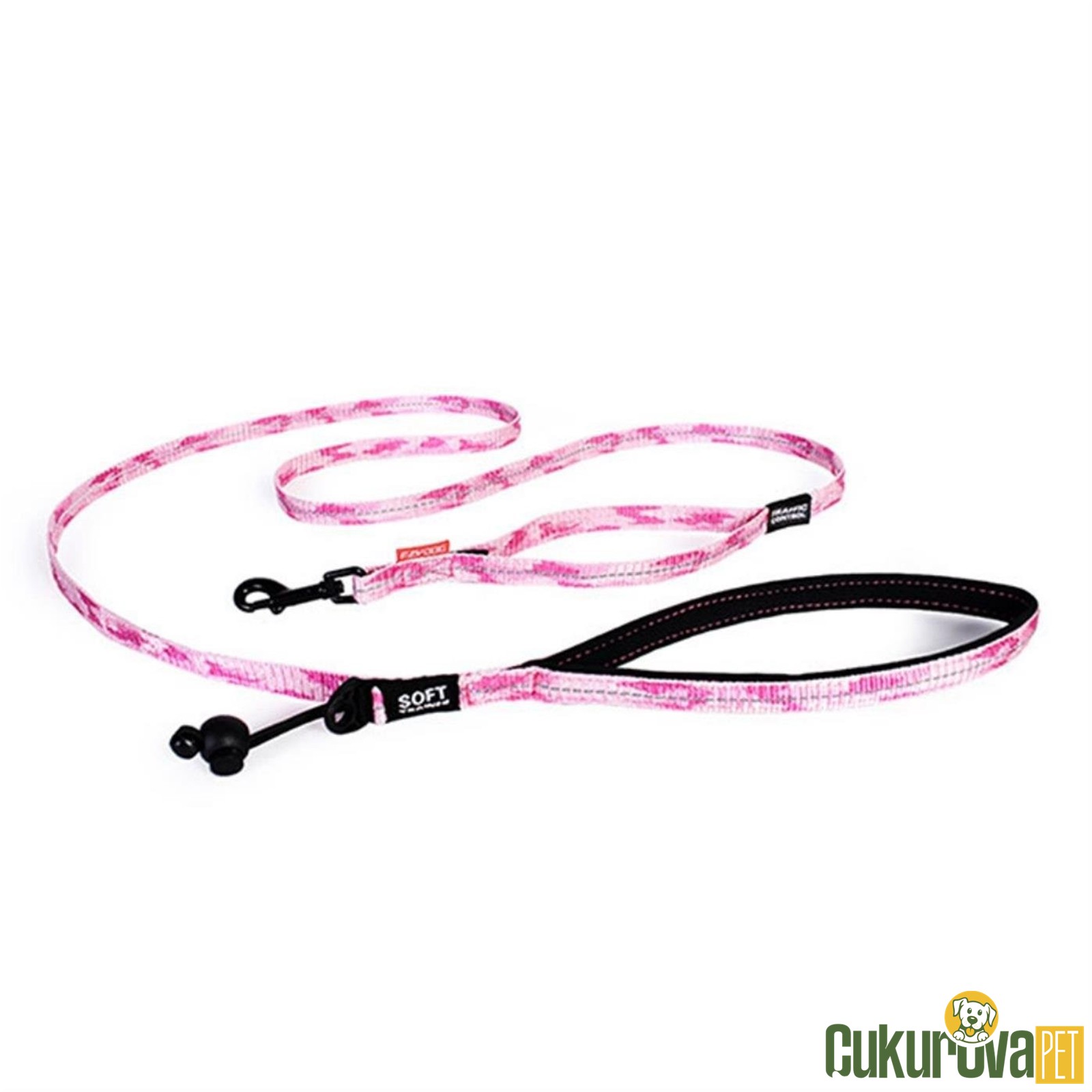 Ezydog Köpek Gezdi̇rme Kayışı Leashes Trainer Soft - Pembe Kamuflaj