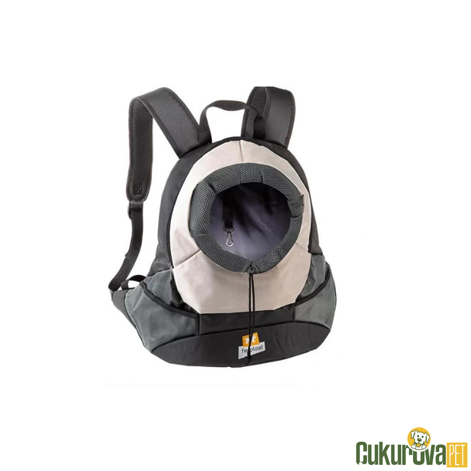 Ferplast Kangoo Küçük Irk Köpek Sırt Çantası 41 x 20 x 43 Cm - Gri̇ - L