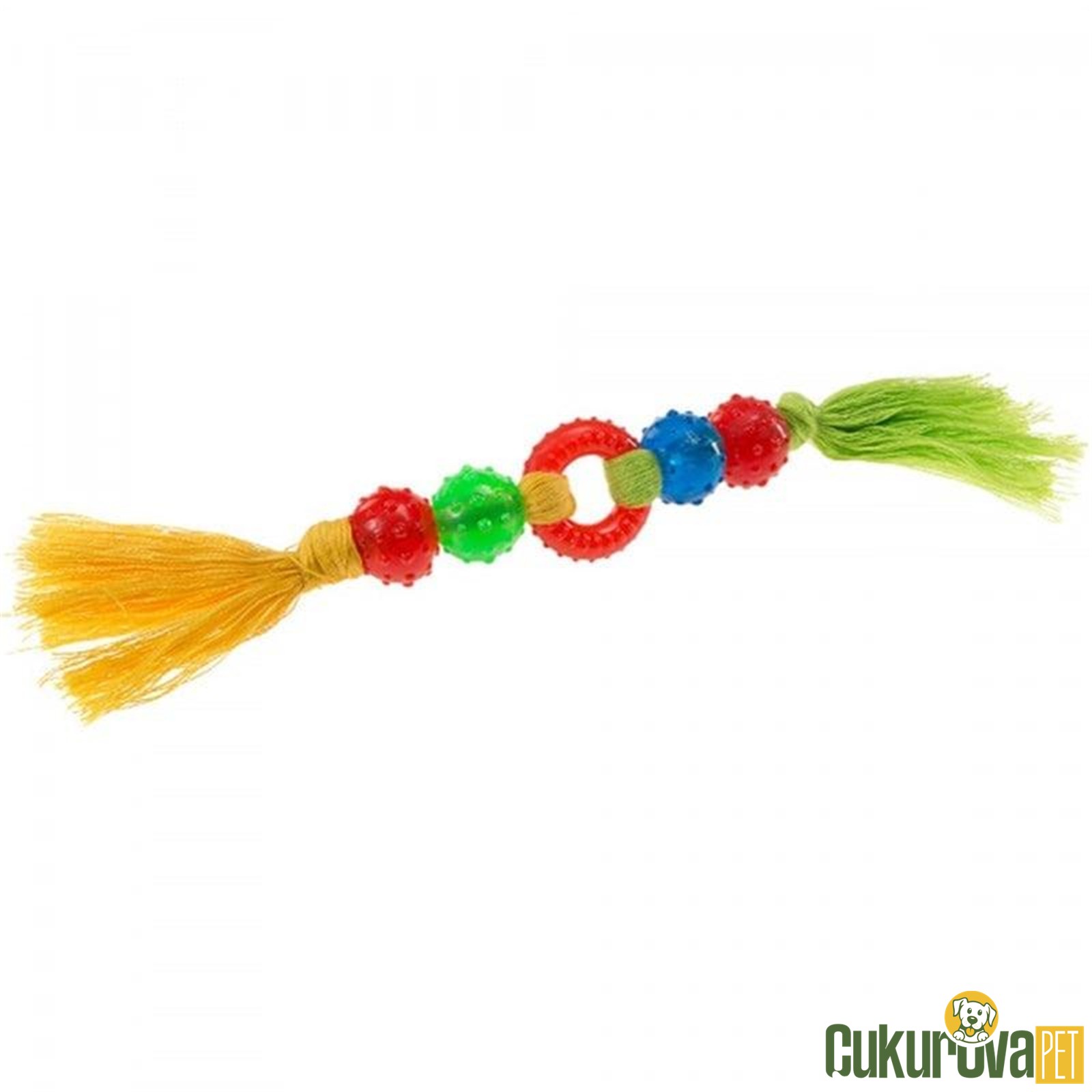Ferplast Plasti̇k Oyuncaklı Köpek Di̇ş İpi̇
