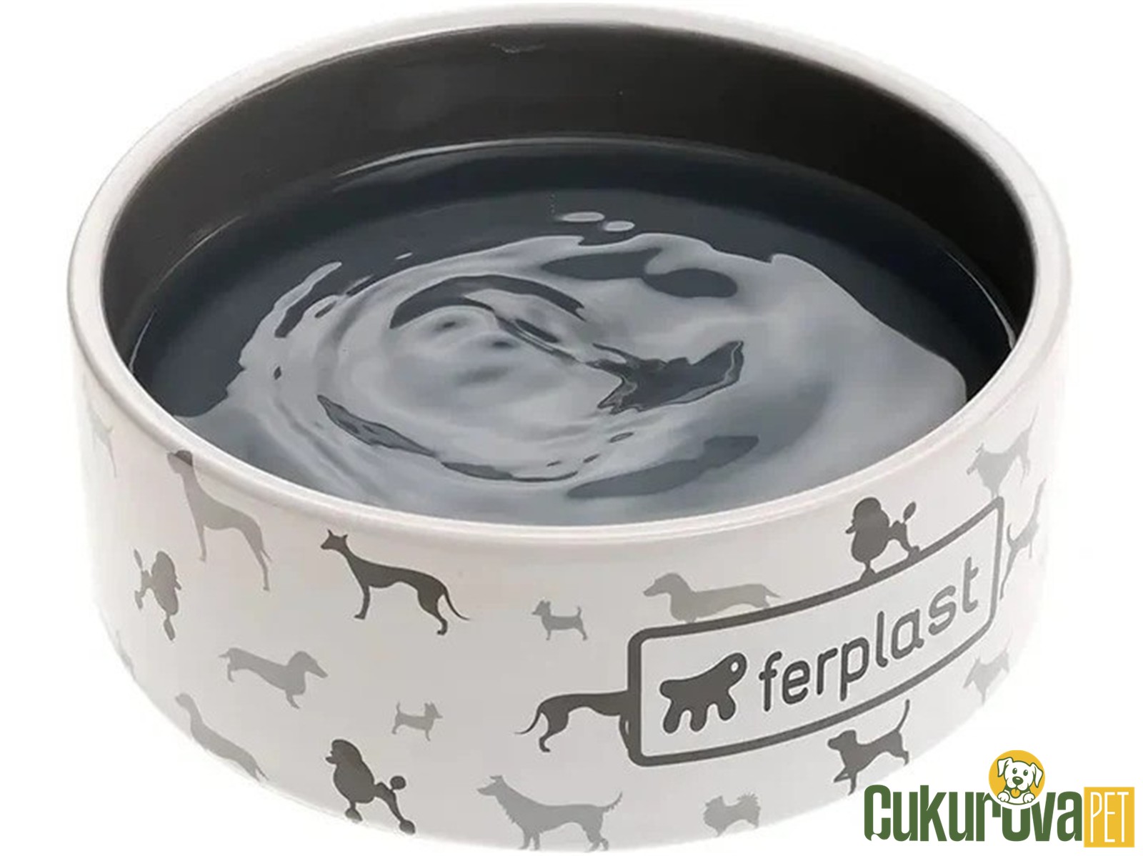 Ferplast Kedi̇ & Köpek Juno Sermai̇k Mama & Su Kabı M - 700 Ml