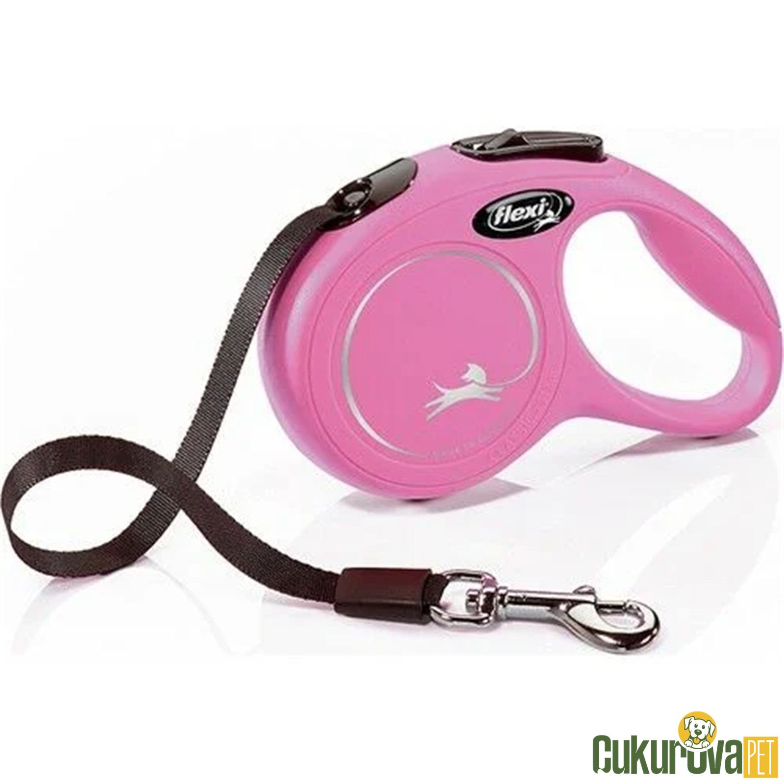Flexi New Classic 5 M Otomatik Şerit Köpek Gezdirme Kayışı S Pembe