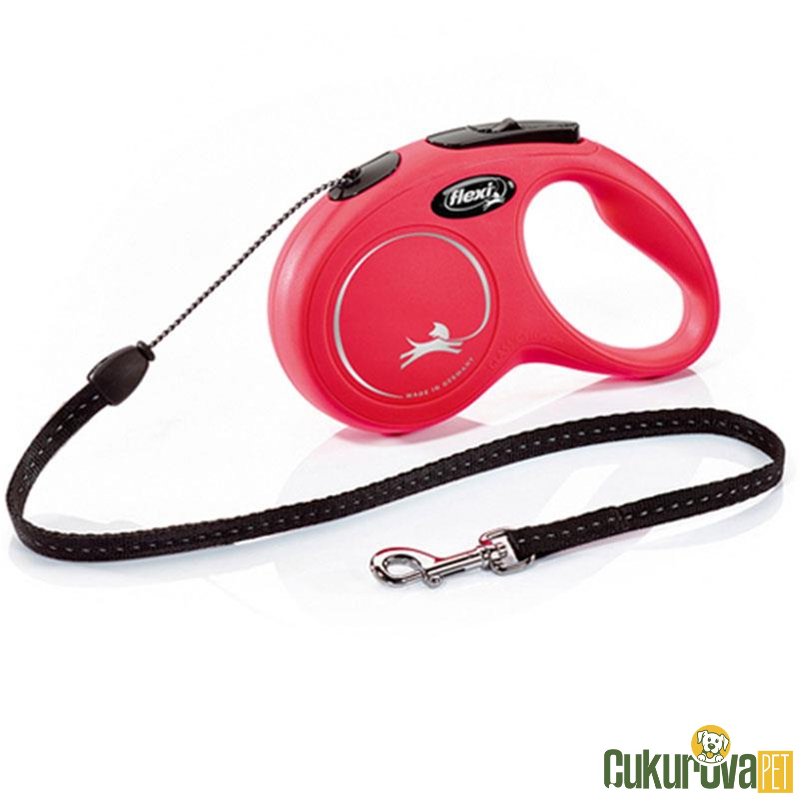 Flexi New Classic 5 M Otomatik İp Gezdirme Kayışı M Kırmızı