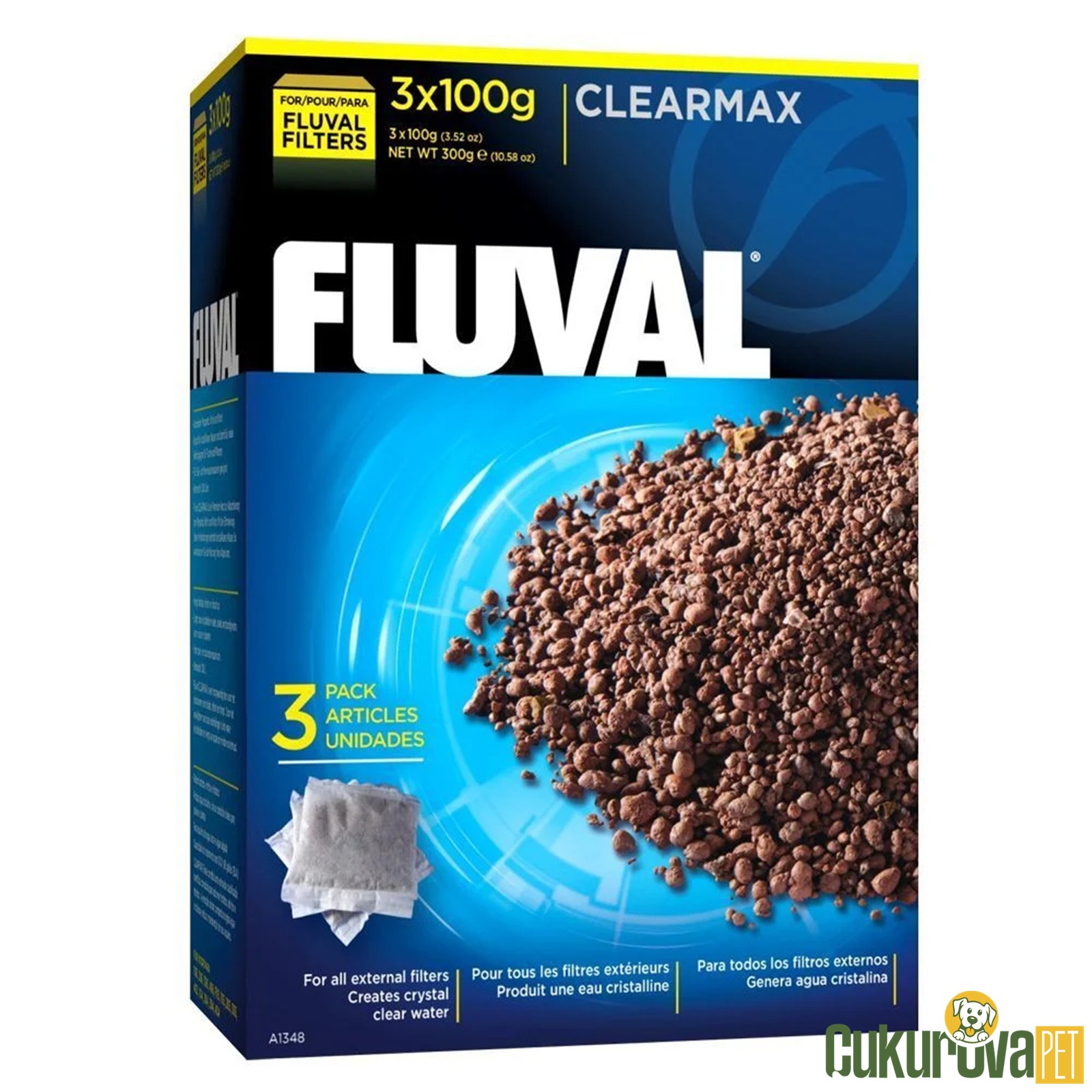 Fluval Clearmax Fosfat Ni̇tri̇t Gi̇deri̇ci̇ 3 X 100 Gr