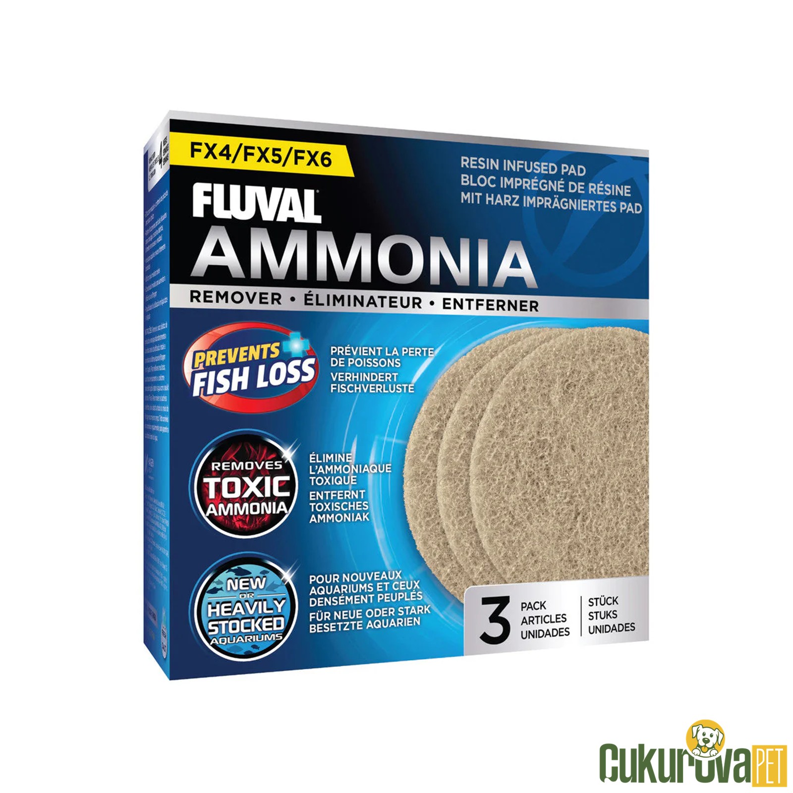 Fluval Fx4/6 Amonyak Remover 3'lü