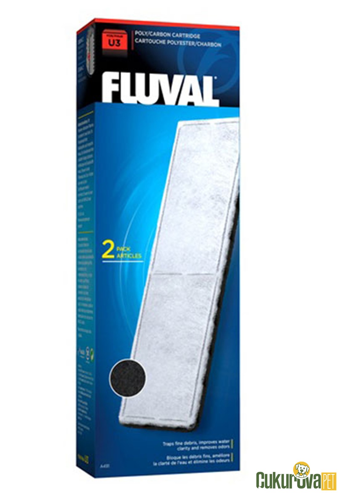 Fluval Poly Carbon Kartuş U3 Fi̇ltre 2'li̇