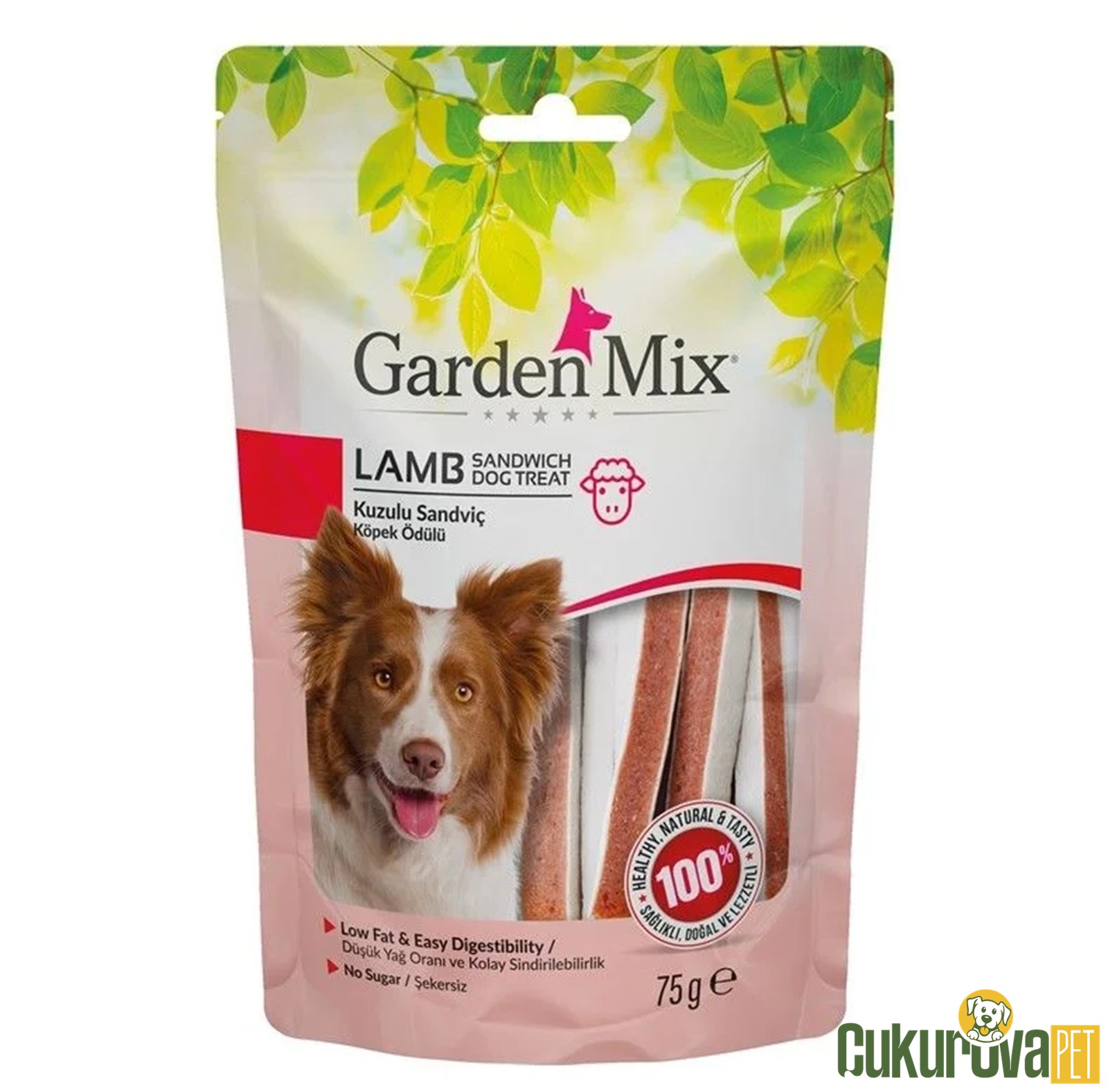 Gardenmix Kuzu Etli Sandviç Köpek Ödül Maması 75 Gr