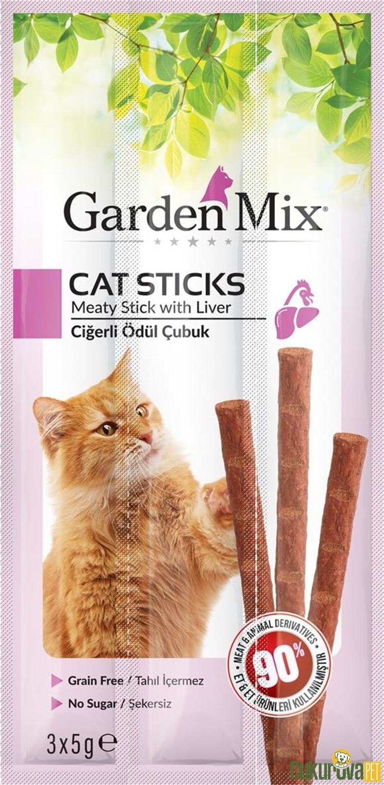 Gardenmix Ci̇ğerli̇ Tahılsız Kedi̇ Ödül Çubuğu 15 Gr