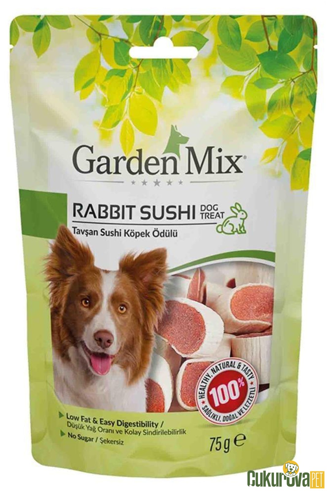 Gardenmix Tavşan Sushi Köpek Ödül Tableti 75 Gr