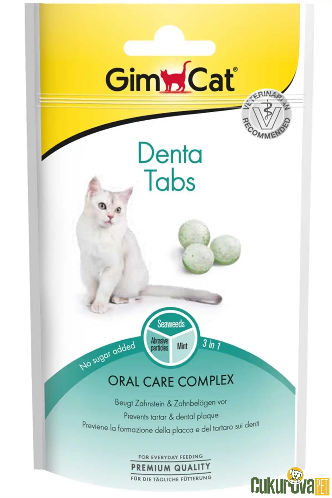 Gimcat Denta Ağız Ve Di̇ş Sağlığı İçi̇n Şekersi̇z Kedi̇ Ödül Maması 40 Gr