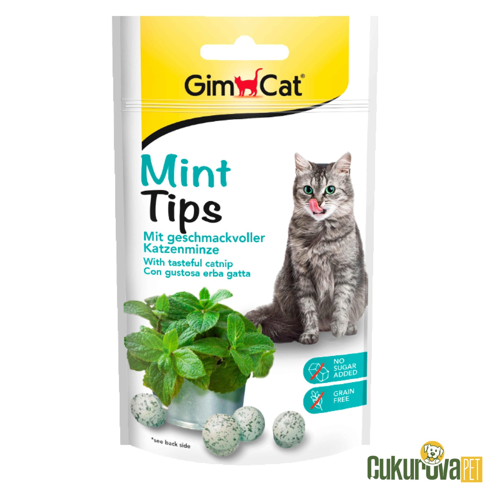 GimCat Mint Tips Catnipli Kedi Ödül Maması 40 Gr