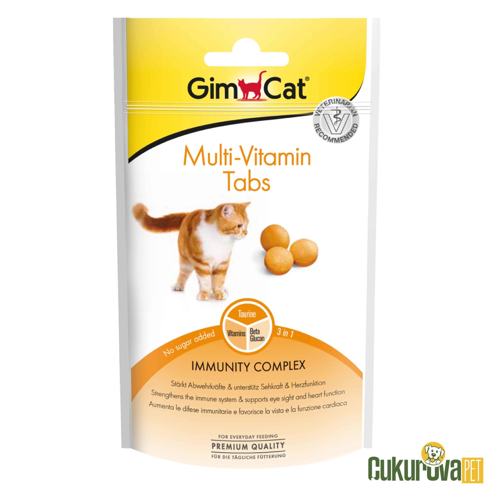 Gimcat Multi - Vitamin Tabs Kedi Ödül Maması 40 Gr